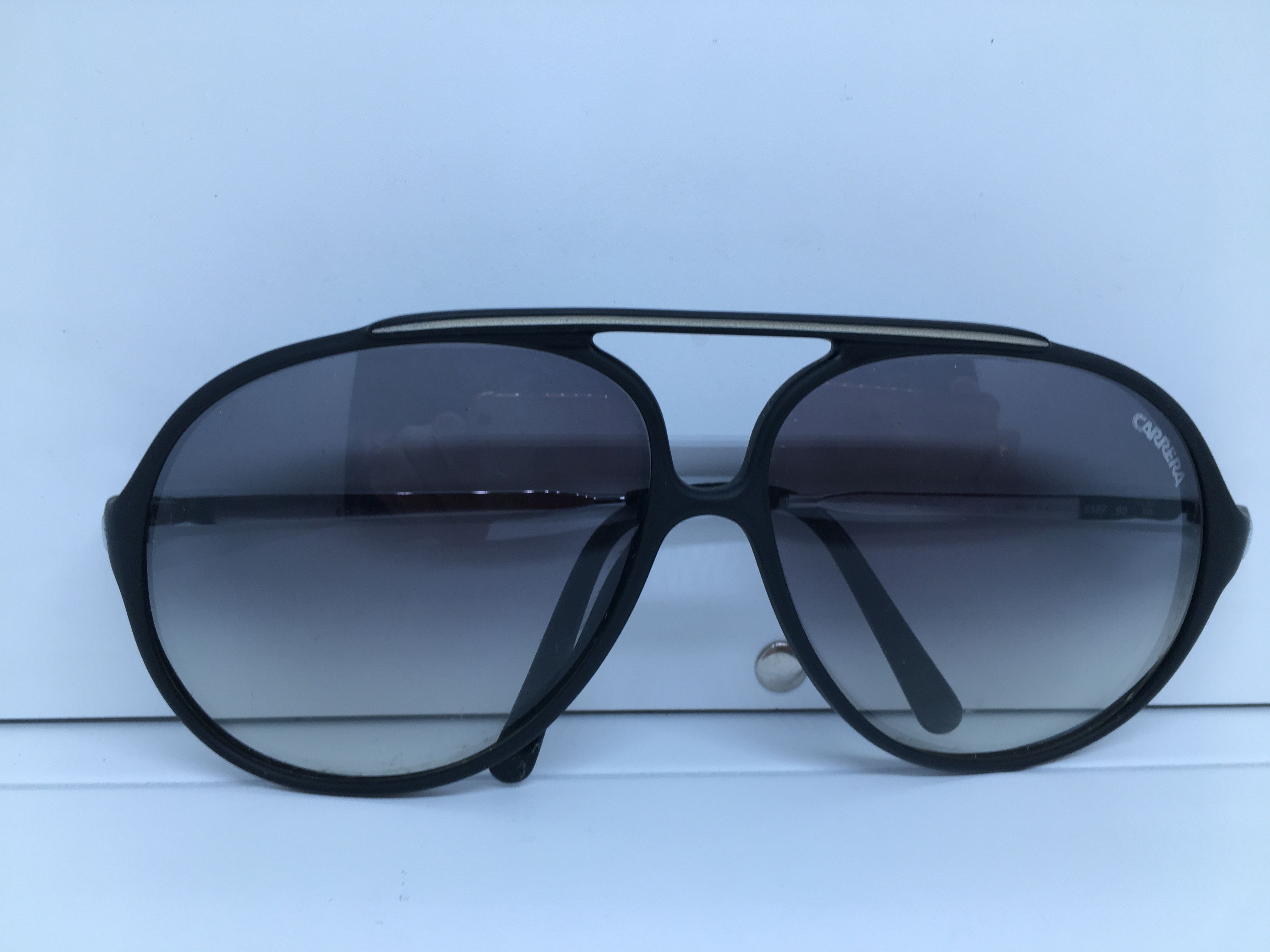 Carrera Vintage Carrera 5587 Aviator Sunglasses Frame Austria Size ONE SIZE - 8 Thumbnail