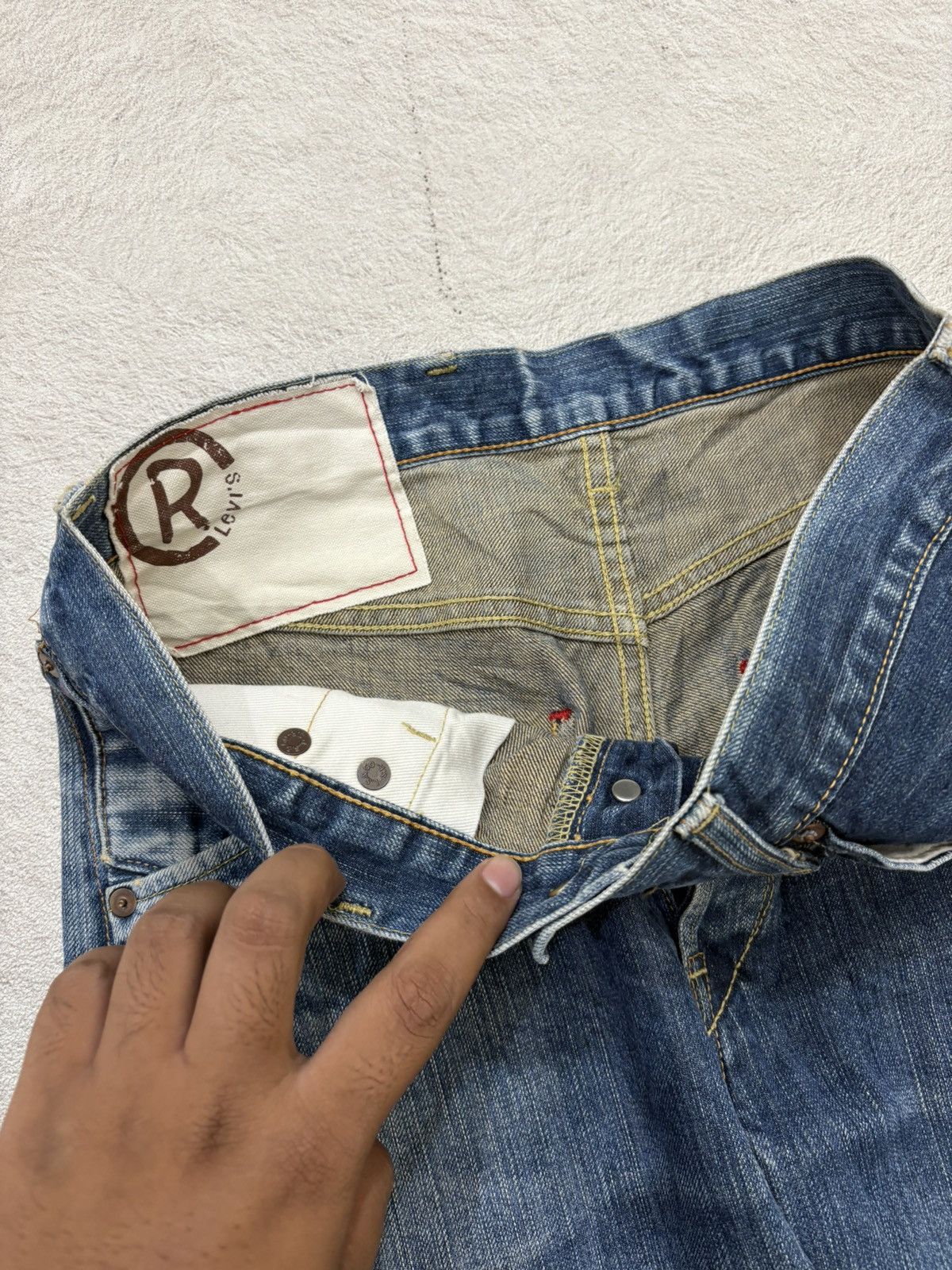 Kapital 2000s Destroy levis RL bootcut japan denim Size US 31 - 4 Thumbnail