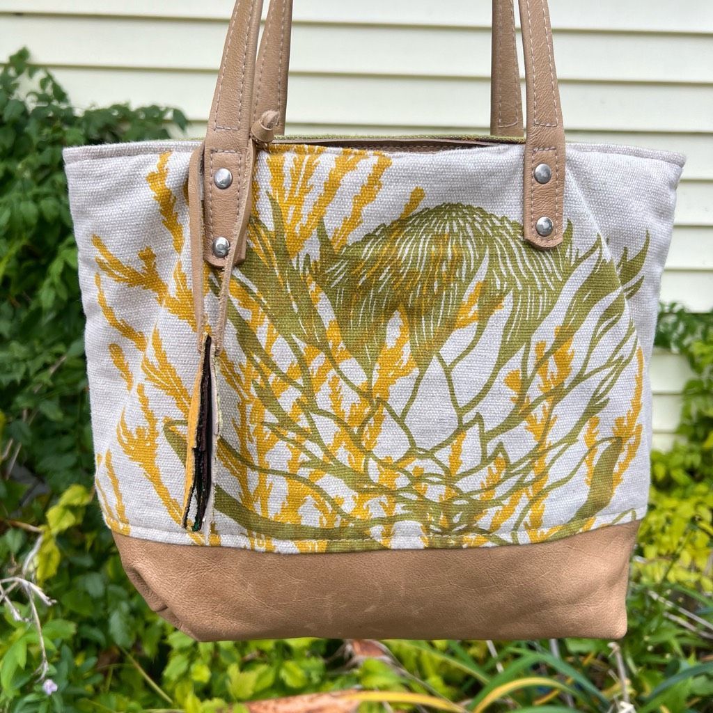 Other Wildside Canvas & Leather Shoulder Bag Dual Top Handle Natur Size ONE SIZE - 1 Thumbnail