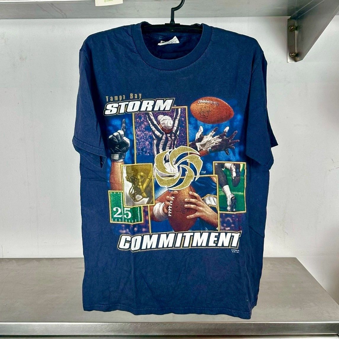 Vintage Vintage 1997 Tampa Bay Storm Football AFL T-Shirt Size US L / EU 52-54 / 3 - 1 Thumbnail