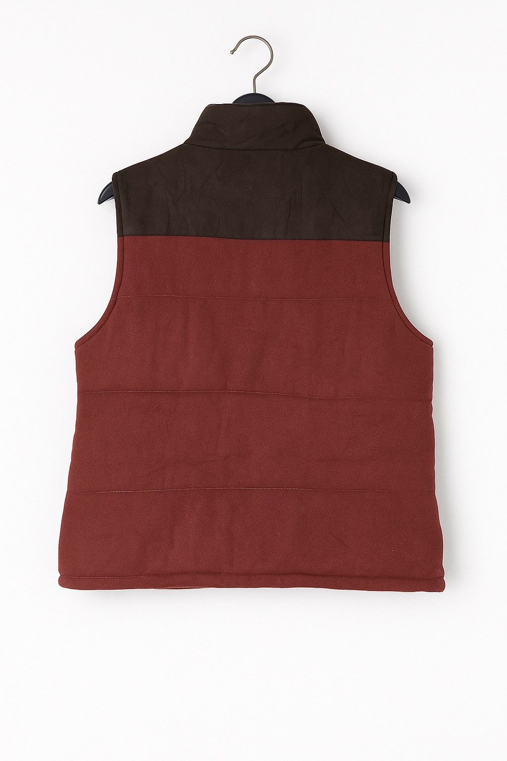 Japanese Brand Vintage RimLimit Tribal Pattern Puffer Vest – Brown & Maroon Size US S / EU 44-46 / 1 - 2 Thumbnail