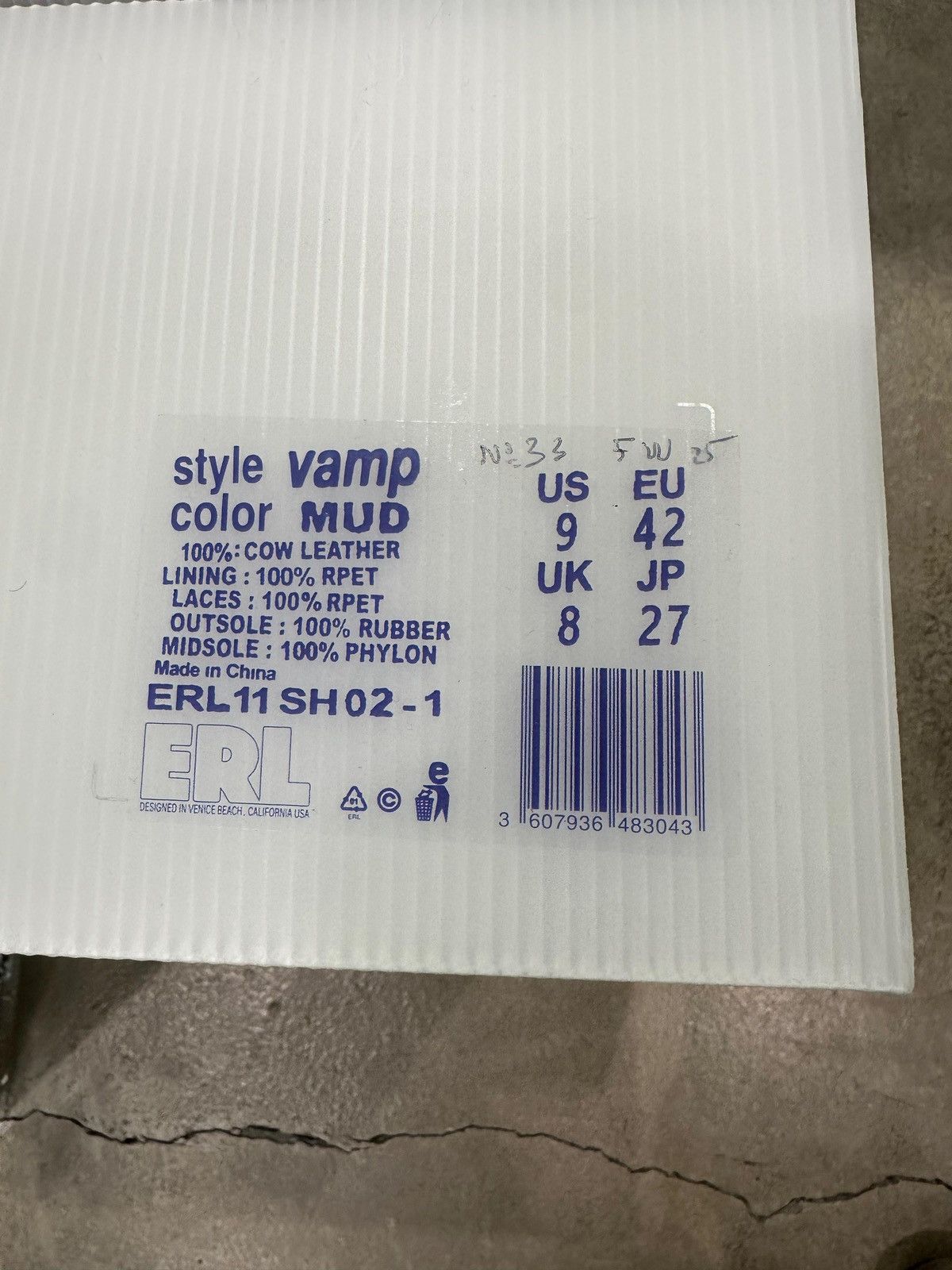 ERL ERL - Vamps Skate Sneaker Dark Brown Size US 8 / EU 41 - 7 Thumbnail