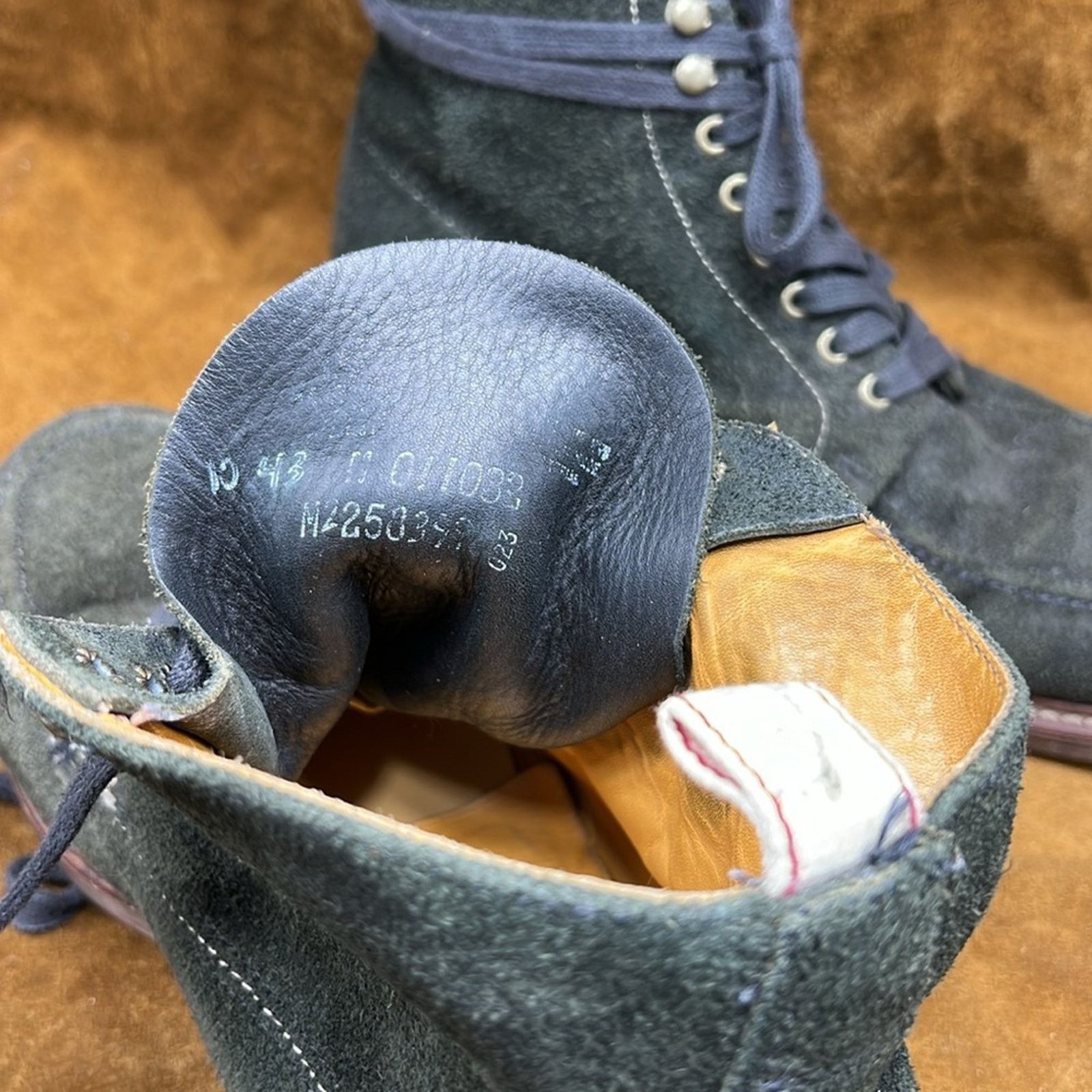 Rag & Bone Rag & Bone Green Suede Rugged Ankle Boots Size US 10.5 / EU 43-44 - 8 Thumbnail