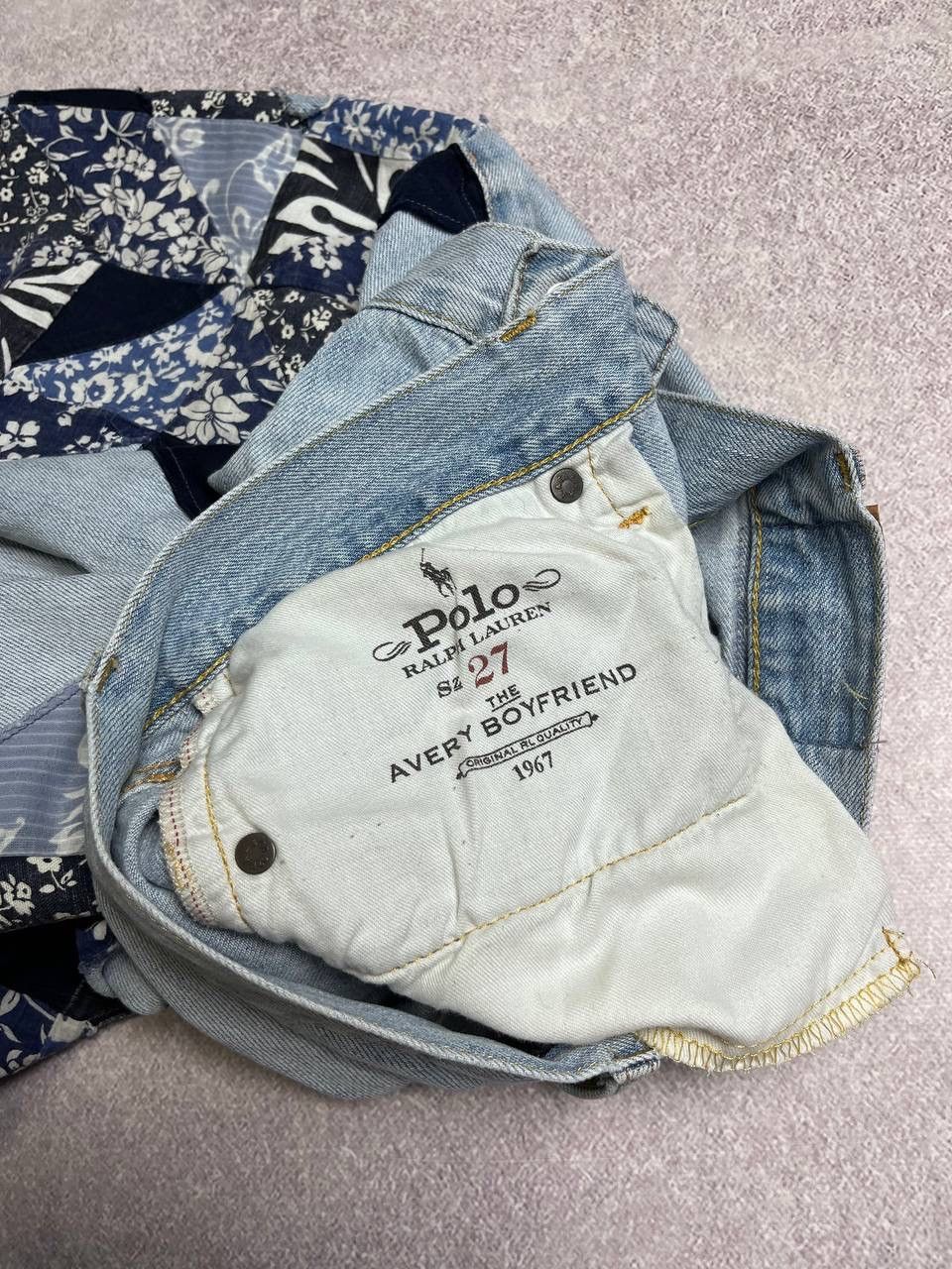 Polo Ralph Lauren Vintage Polo Ralph Lauren Reworked Custom Made Jeans 27 Size US 27 - 11 Thumbnail