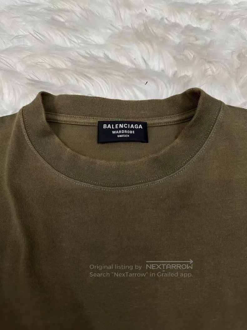 Balenciaga Balenciaga Military green Coke embroidered short-sleeve, s Size US M / EU 48-50 / 2 - 3 Thumbnail