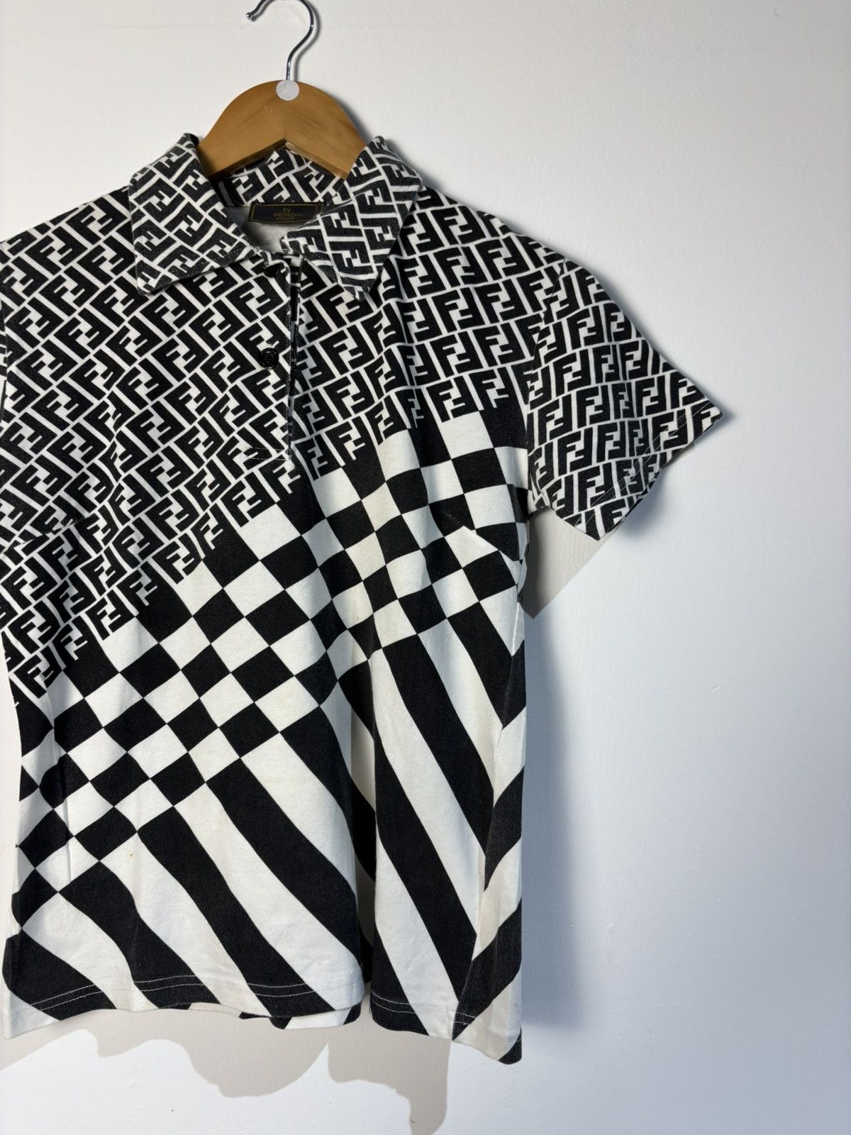 Fendi Fendi Monogram polo tee Size S / US 4 / IT 40 - 4 Thumbnail