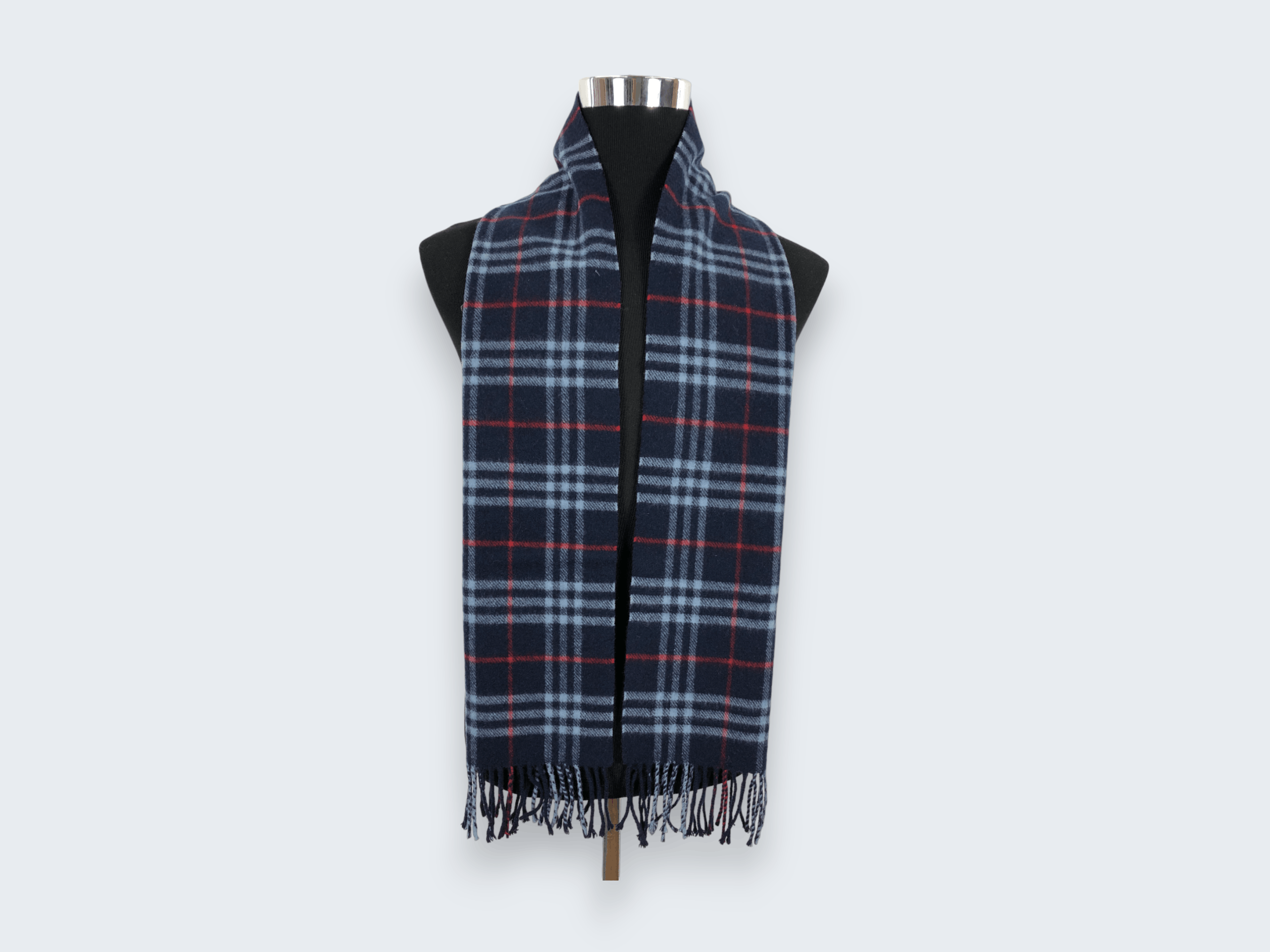 Burberry × Vintage Vintage 90s Burberry Wool Scarf Muffler MF014 Size ONE SIZE - 1 Thumbnail
