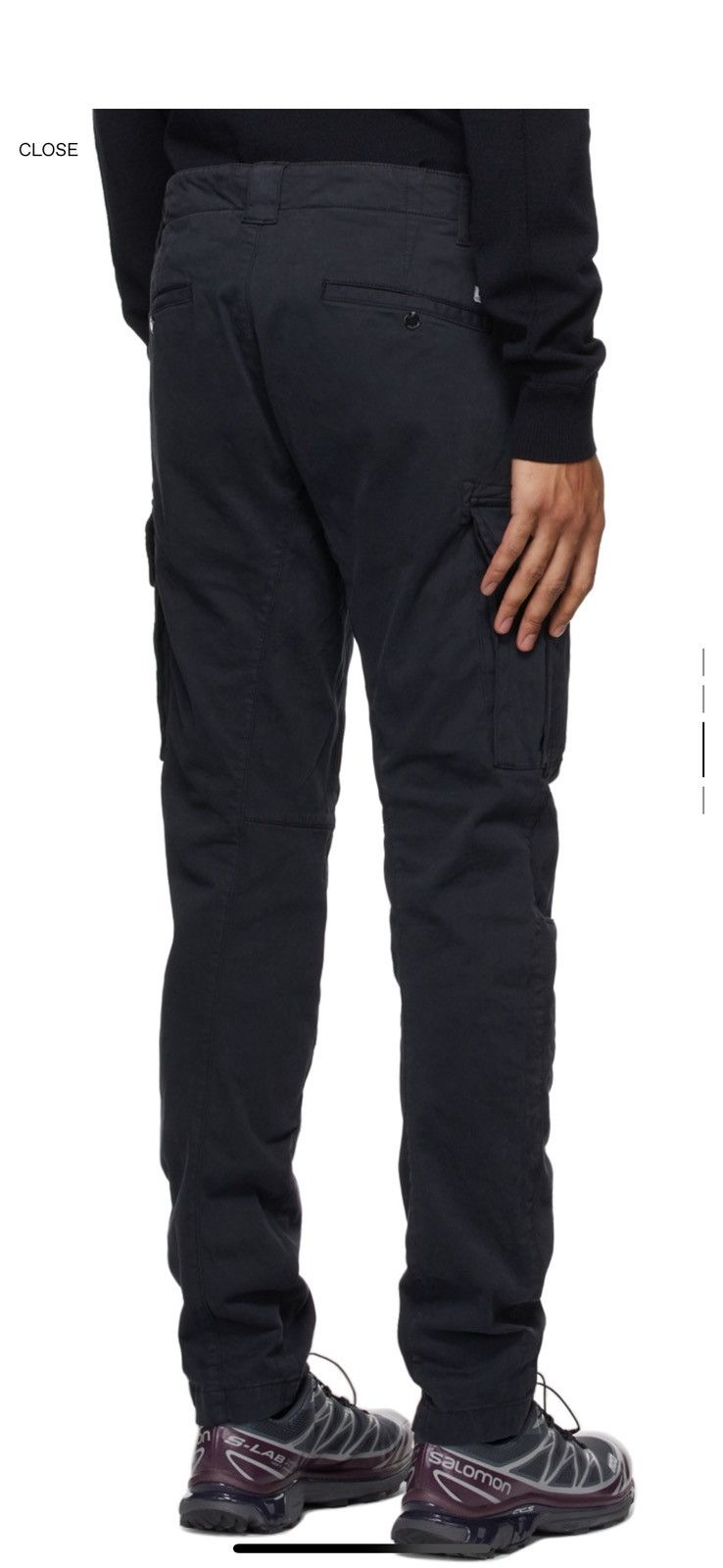 C.P. Company Total Eclipse Dark Navy Stretch Sateen Cargo Pants 44 Size US 28 / EU 44 - 3 Thumbnail