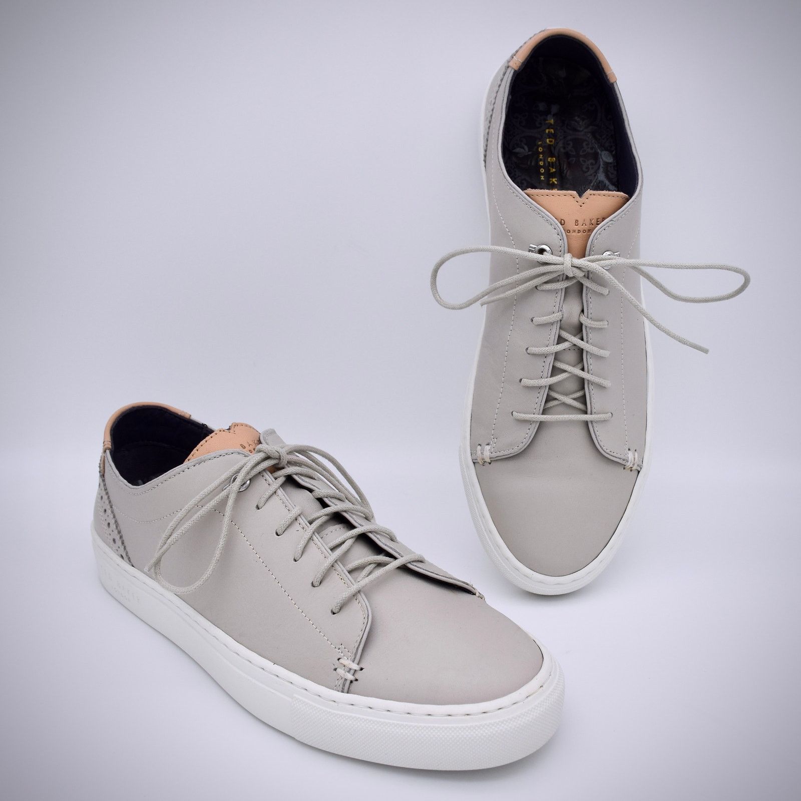 Ted Baker Ted Baker London Gray Leather Sneakers UK 7 US 8 Size US 8 / EU 41 - 5 Thumbnail