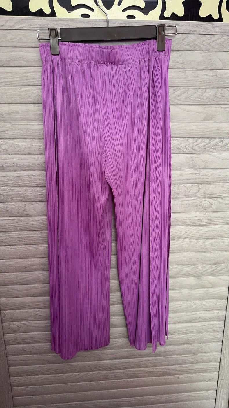 Issey Miyake issey miyake size:3 Pink and purple trousers 2506-Nextarro Size 42" / US 20 - 3 Thumbnail