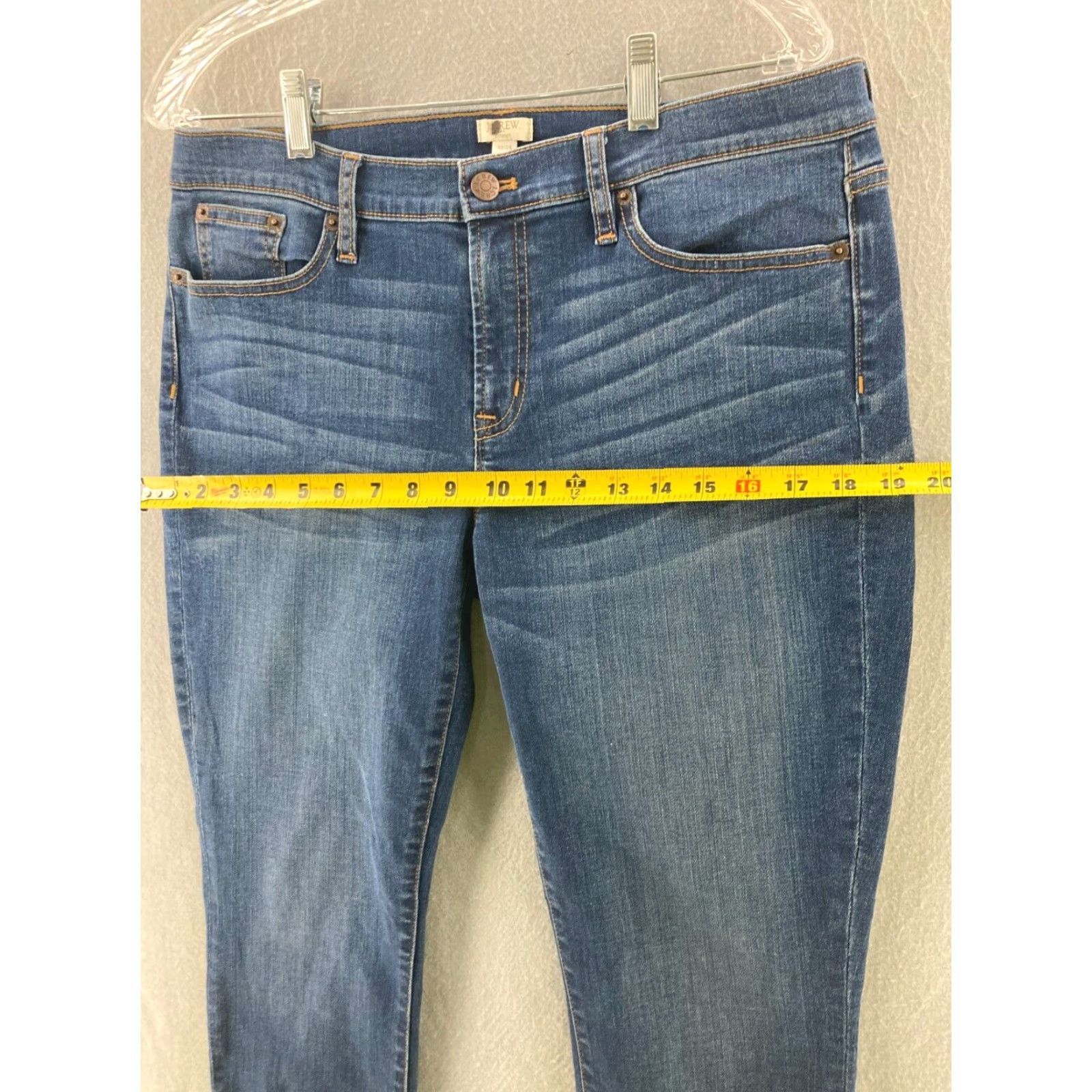 J.Crew J.CREW Women's 32x28 Medium Wash Straight Jeans Denim Regular Fit Blue Size 24" / US 00 / IT 34 - 3 Thumbnail