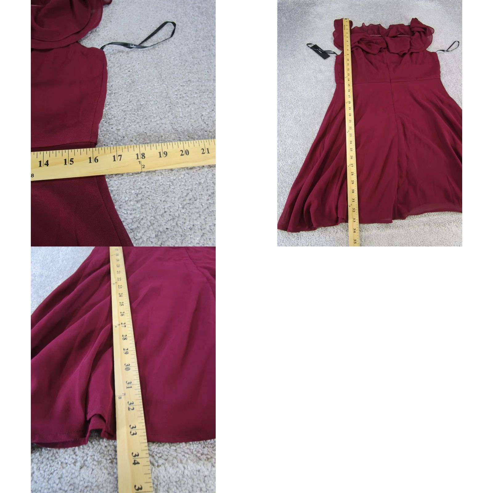 Lulus Lulus Dress Womens XL Burgondy New Size XL / US 12-14 / IT 48-50 - 8 Thumbnail