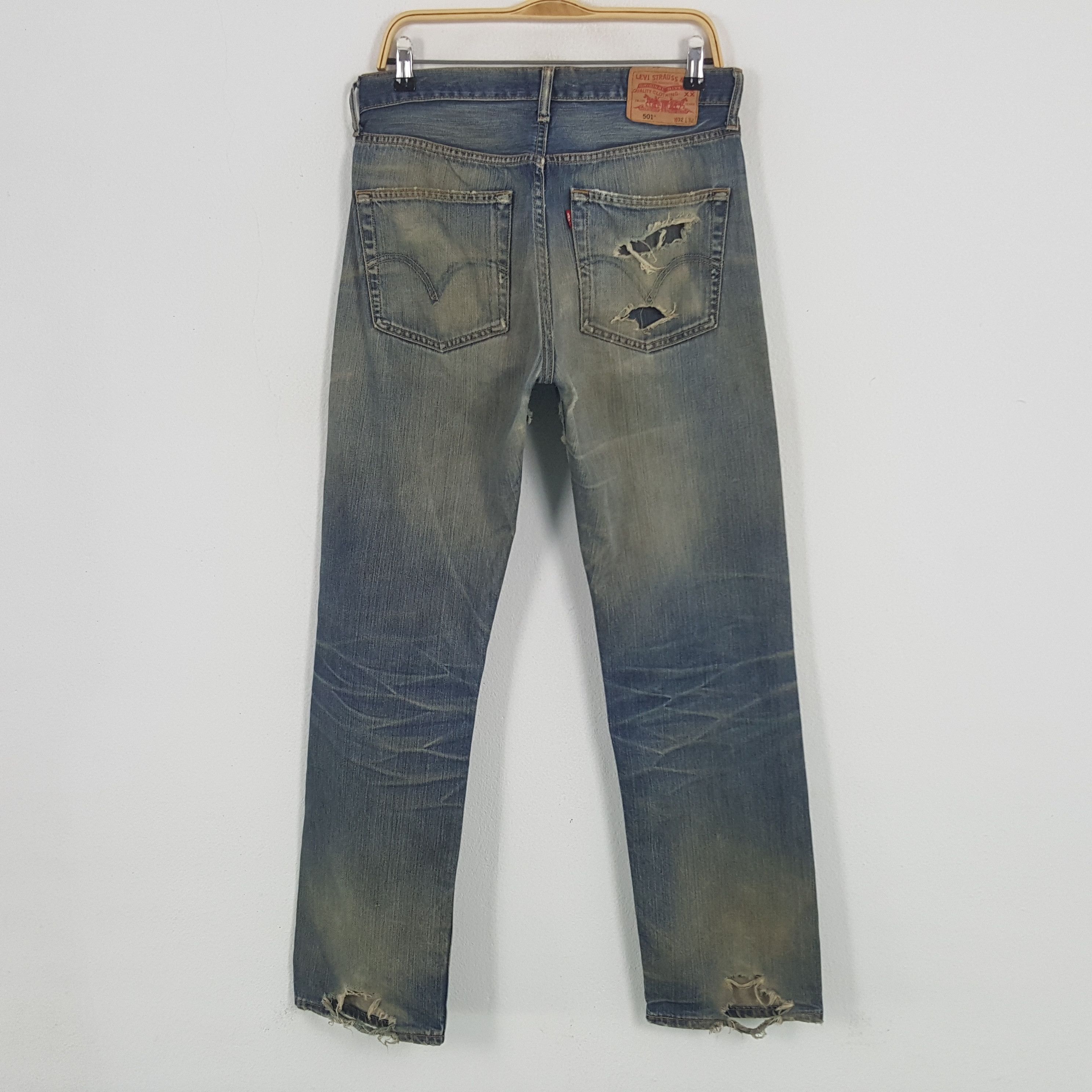 Levi's × Vintage Vintage Levis Distressed Style Denim Jeans Size US 31 - 4 Thumbnail