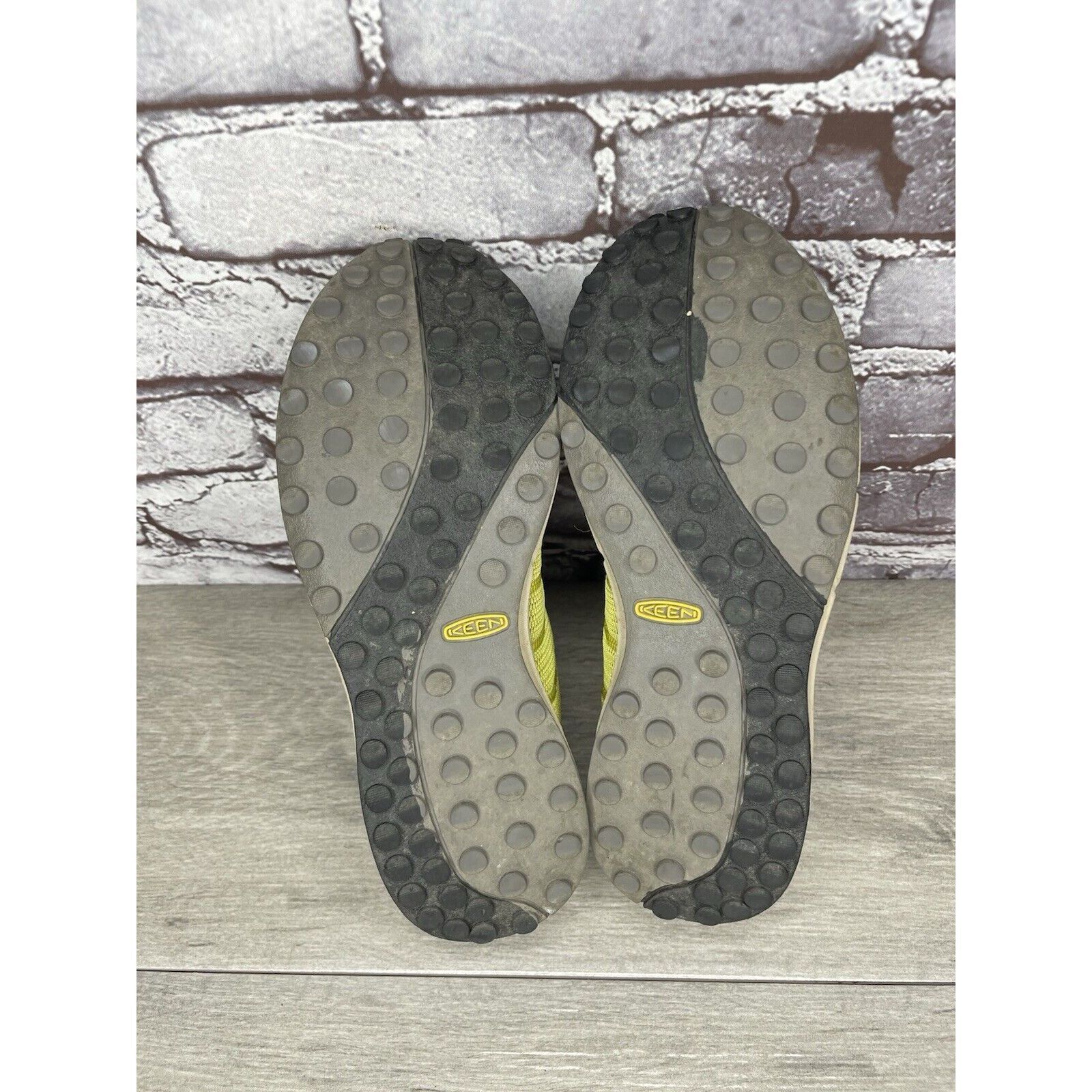 KEEN Keen Yellow Lime Mesh Black Lace Trail Athletic Sneakers Wom Size US 7 / IT 37 - 15 Thumbnail