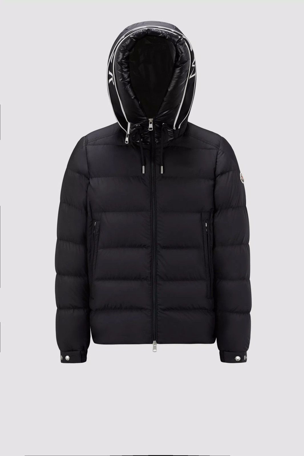 image of Moncler Cardere Giubbotto Down Jacket in Navy Blue, Men's (Size Large)