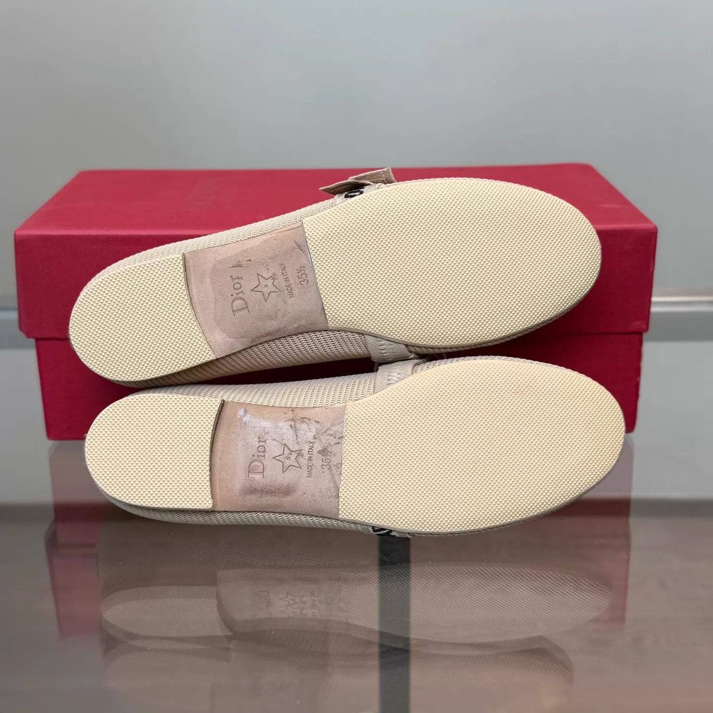 Dior Dior Logo Bow Ballet Flats EU 35.5 Size US 5 / IT 35 - 7 Thumbnail