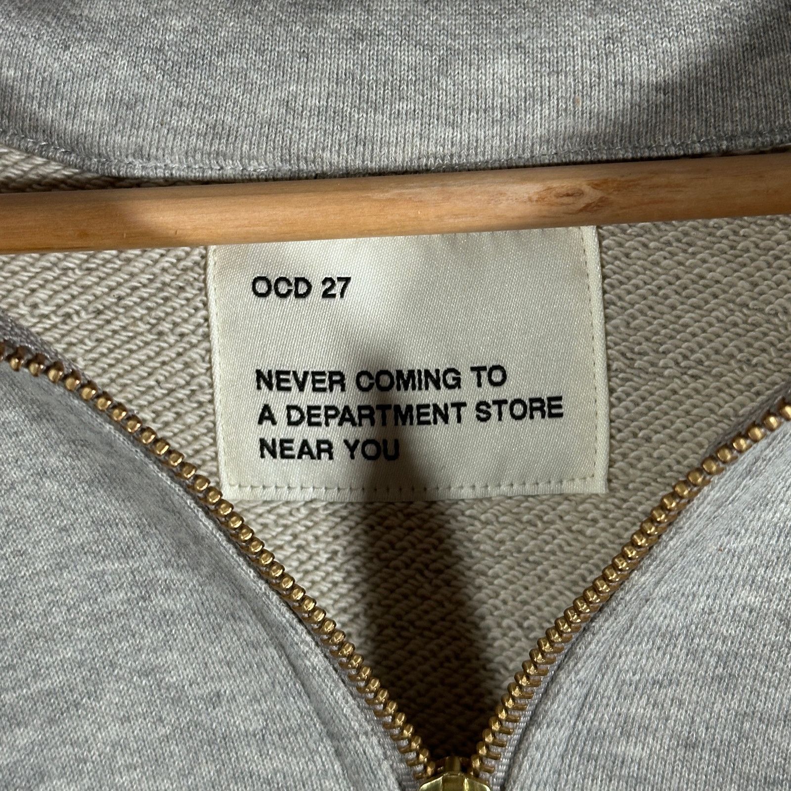 Other Hirshleifers OCD27 Grey Half-Zip Sweatshirt Size US XL / EU 56 / 4 - 7 Thumbnail