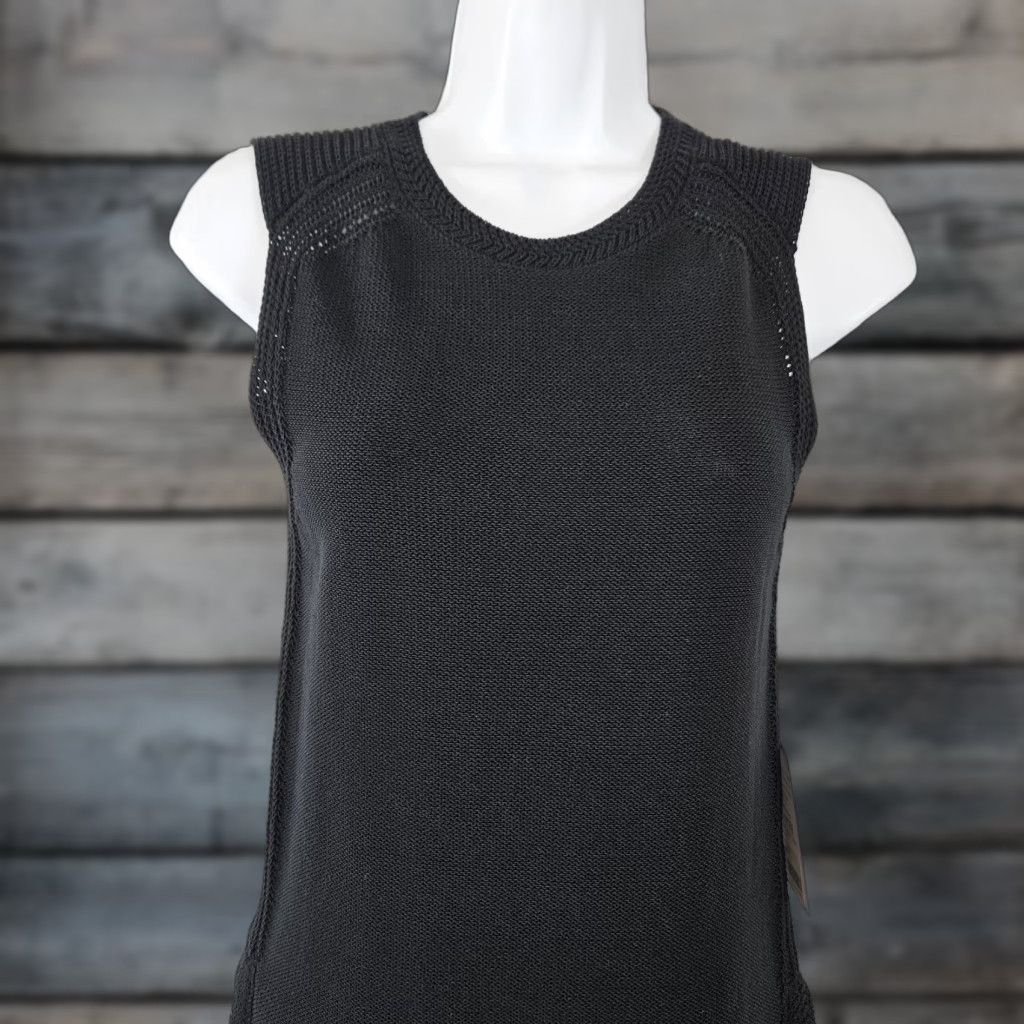 Athleta Athleta Tank Shirt Womens Long and Lean Tunic 2XS Black Knit Sleeveless Pullover Size ONE SIZE - 1 Thumbnail