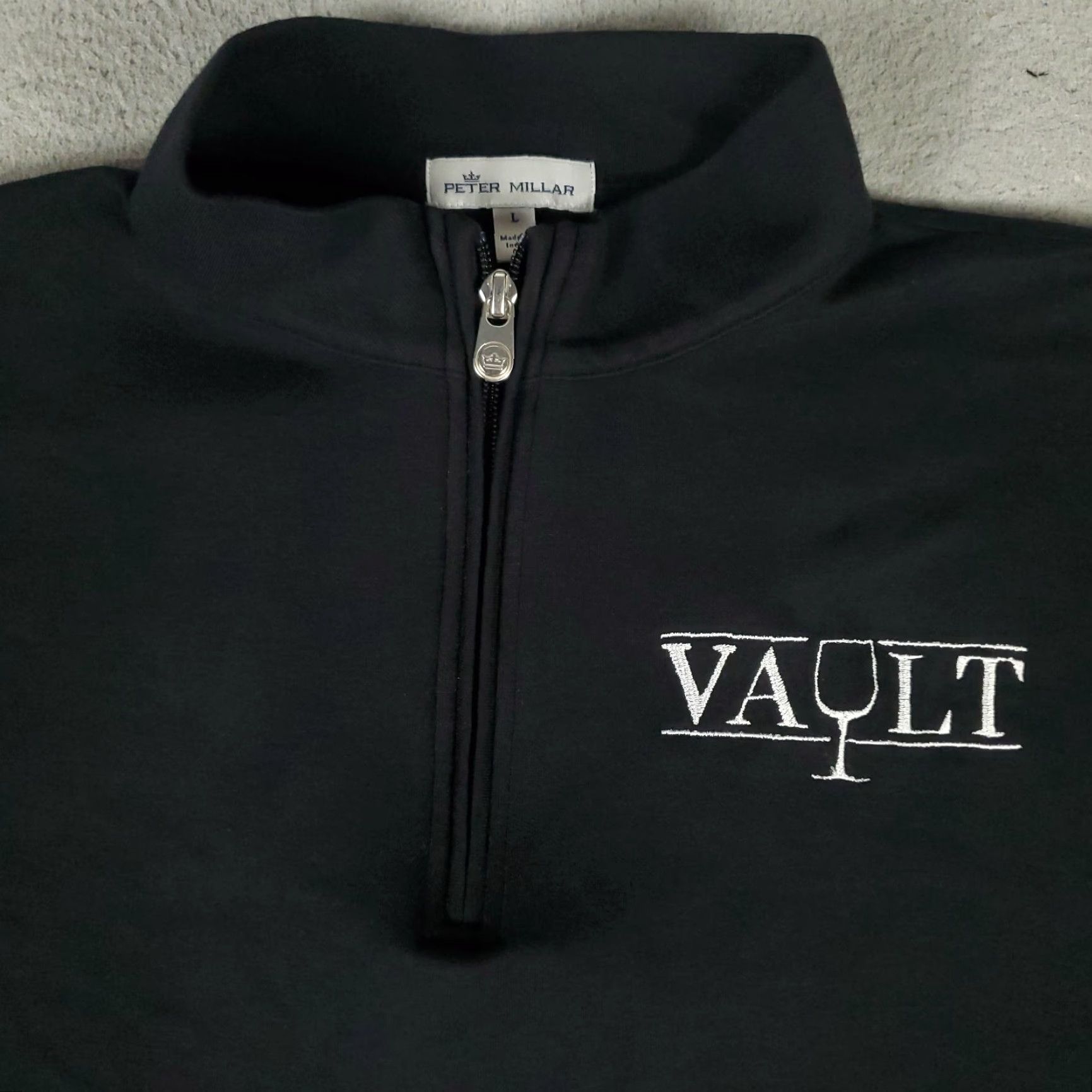 Peter Millar VINTAGE Peter Millar Sweater Pullover Men's Size Large 1/4 Zip Black Knit Casual Formal Golf Size US L / EU 52-54 / 3 - 2 Thumbnail