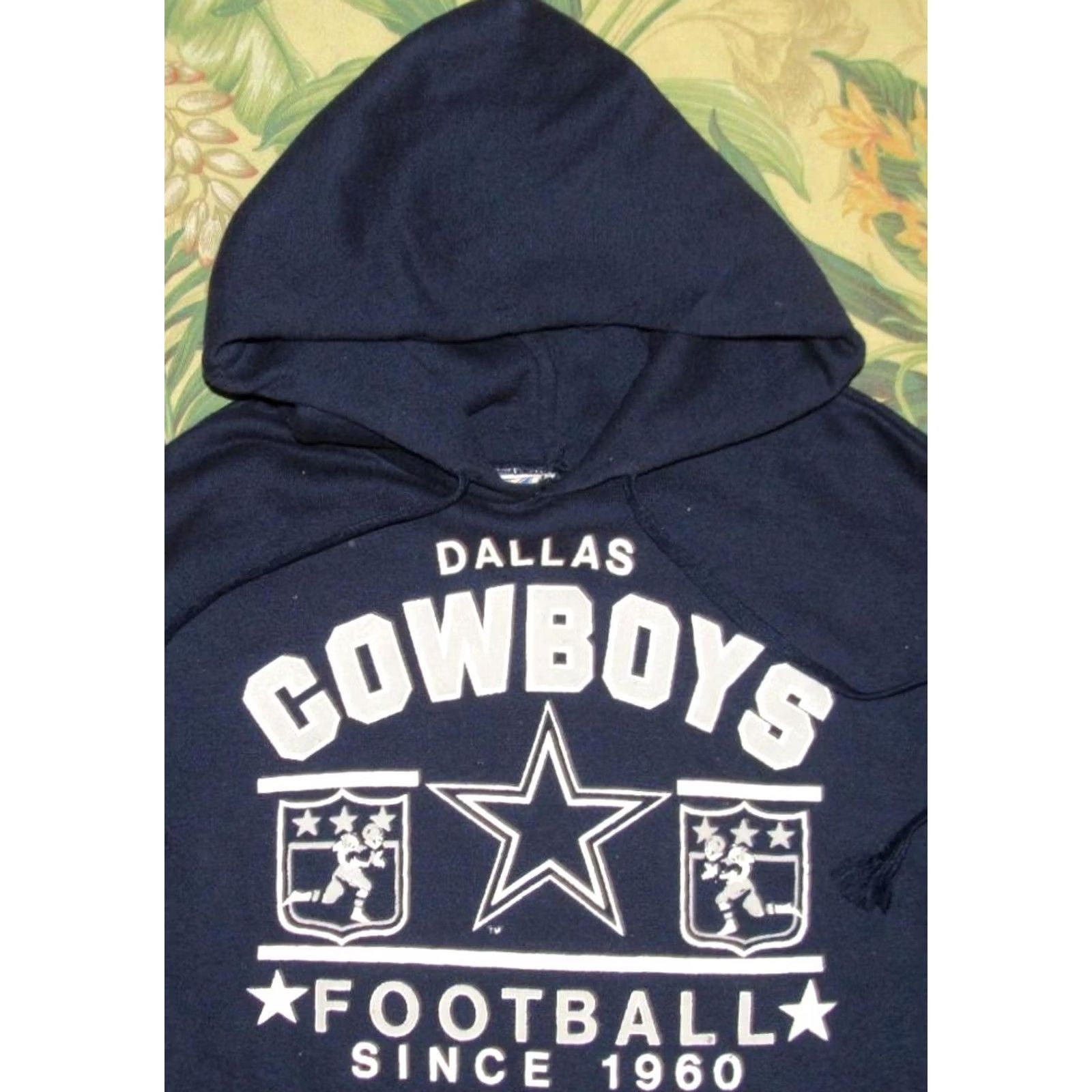 Logo 7 Vtg DALLAS COWBOYS Navy Blue Logo 7 Hoodie Sweatshirt Medium Size US M / EU 48-50 / 2 - 2 Thumbnail
