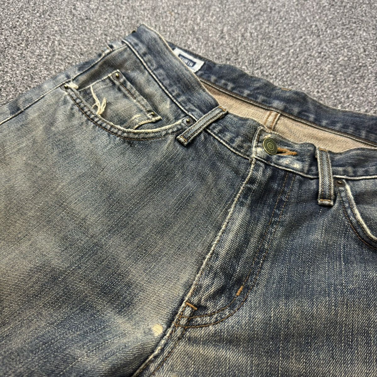 Kapital 🔥🇯🇵 Japanese Vintage 90s Edwin Lot. 403 Rusty Mud Wash Denim Size US 30 / EU 46 - 15 Thumbnail