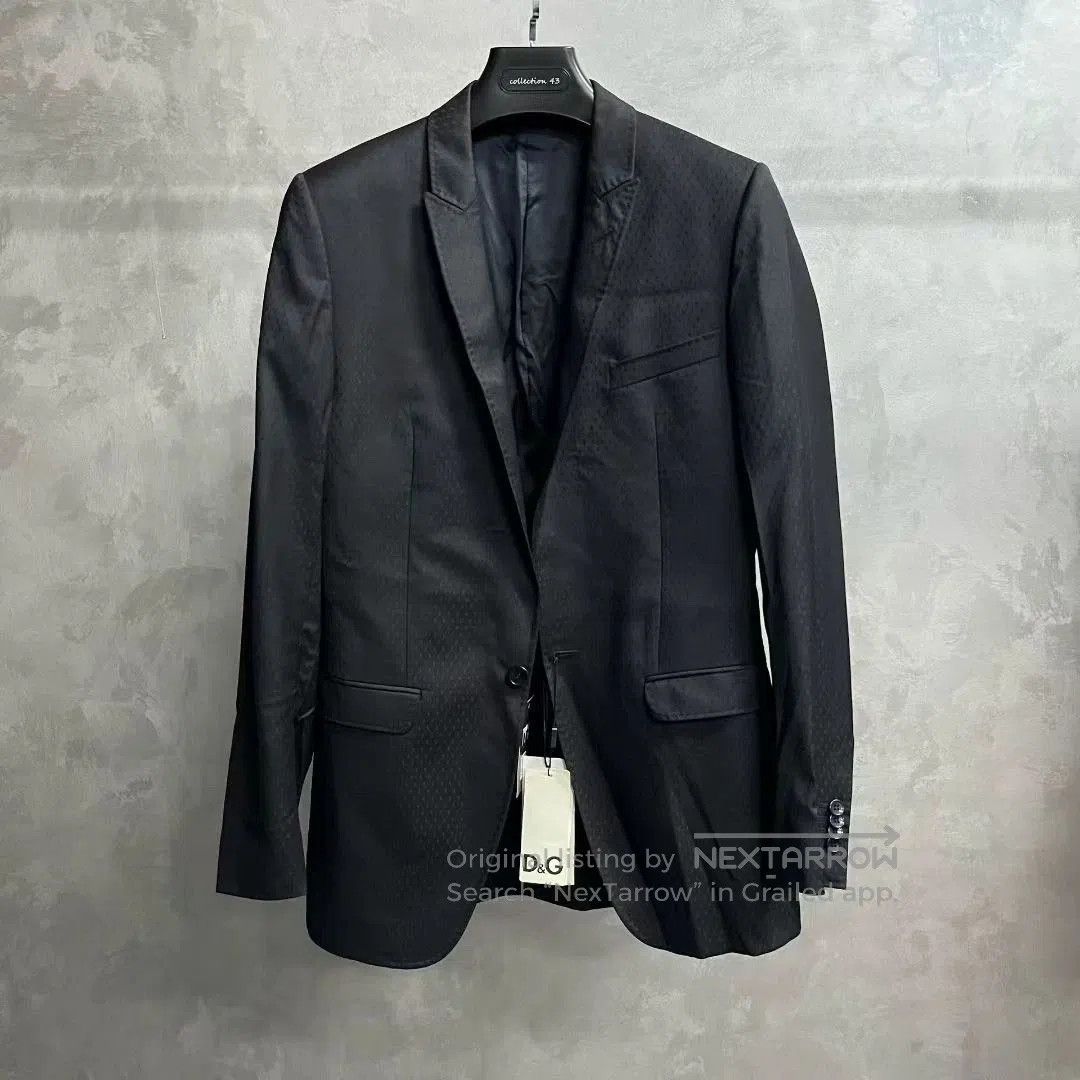 Dolce & Gabbana dolce&gabbana black polka dot blazer jacket. Size US M / EU 48-50 / 2 - 1 Thumbnail