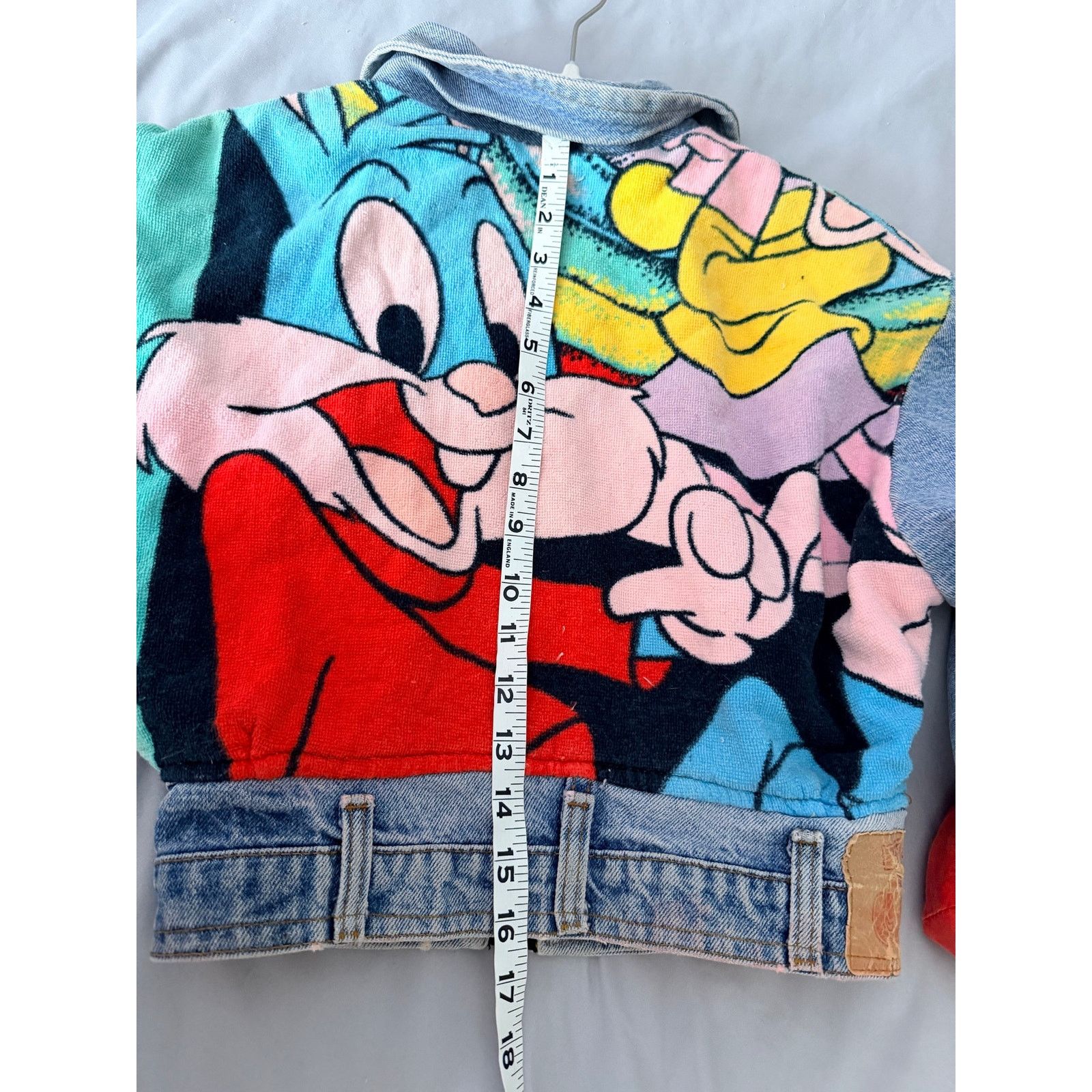 Too Cute Guetta Bros. 0260 Vtg 90s Too Cute Hollywood Tiny Toons Denim Jacket Size XS / US 0-2 / IT 36-38 - 10 Thumbnail