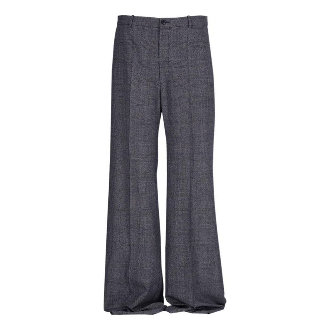 Balenciaga o1tr1nto0825 Dup / Regular Fit Tailored Pants in Grey Size US 28 / EU 44 - 1 Thumbnail