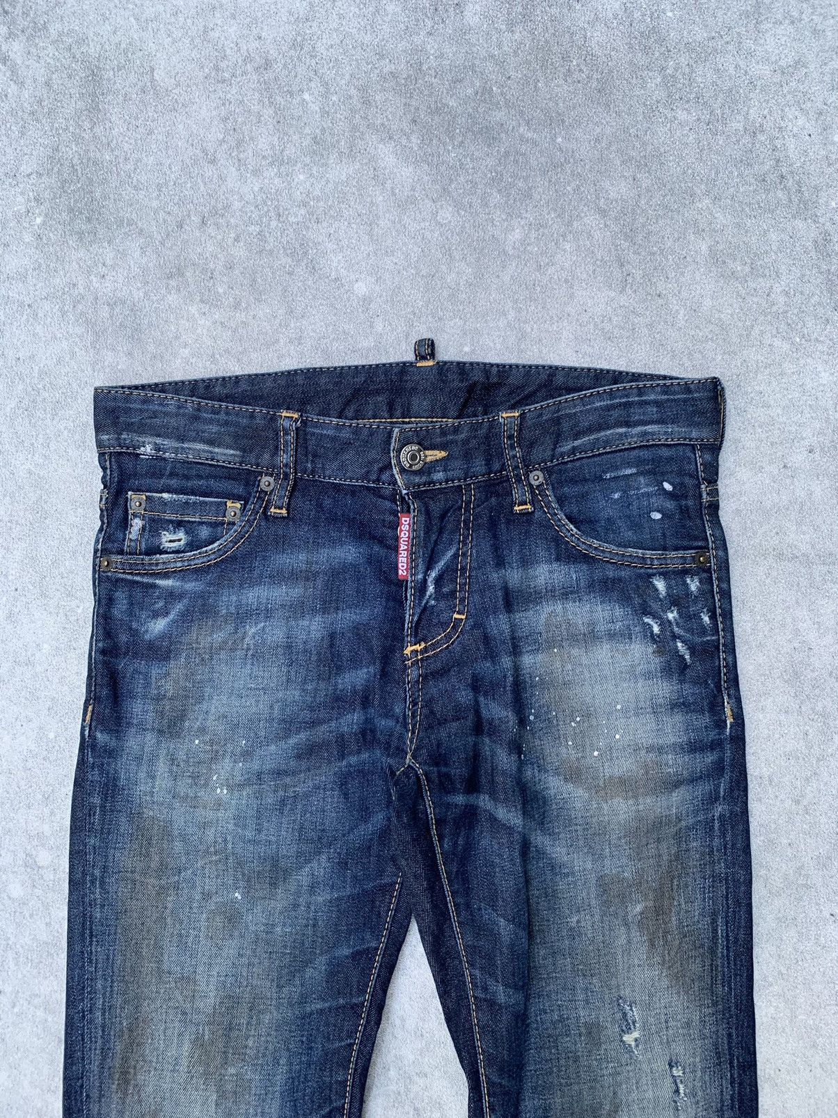 Dsquared2 DSQUARED2 Distressed Skiny Jeans S74LA0865 Size US 31 - 3 Thumbnail