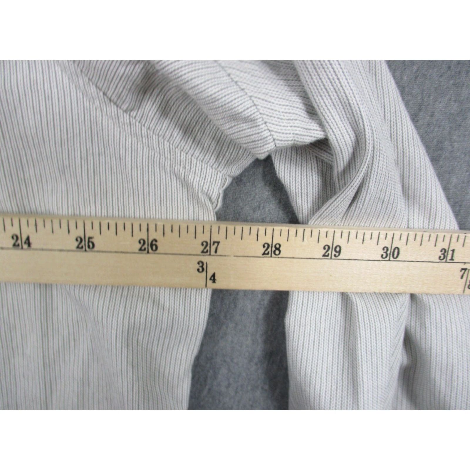 Duluth Trading Company Duluth Trading Shirt Mens XL Gray Stripe Button Down Workwear Long Sleeve Cotton Size US XL / EU 56 / 4 - 7 Thumbnail