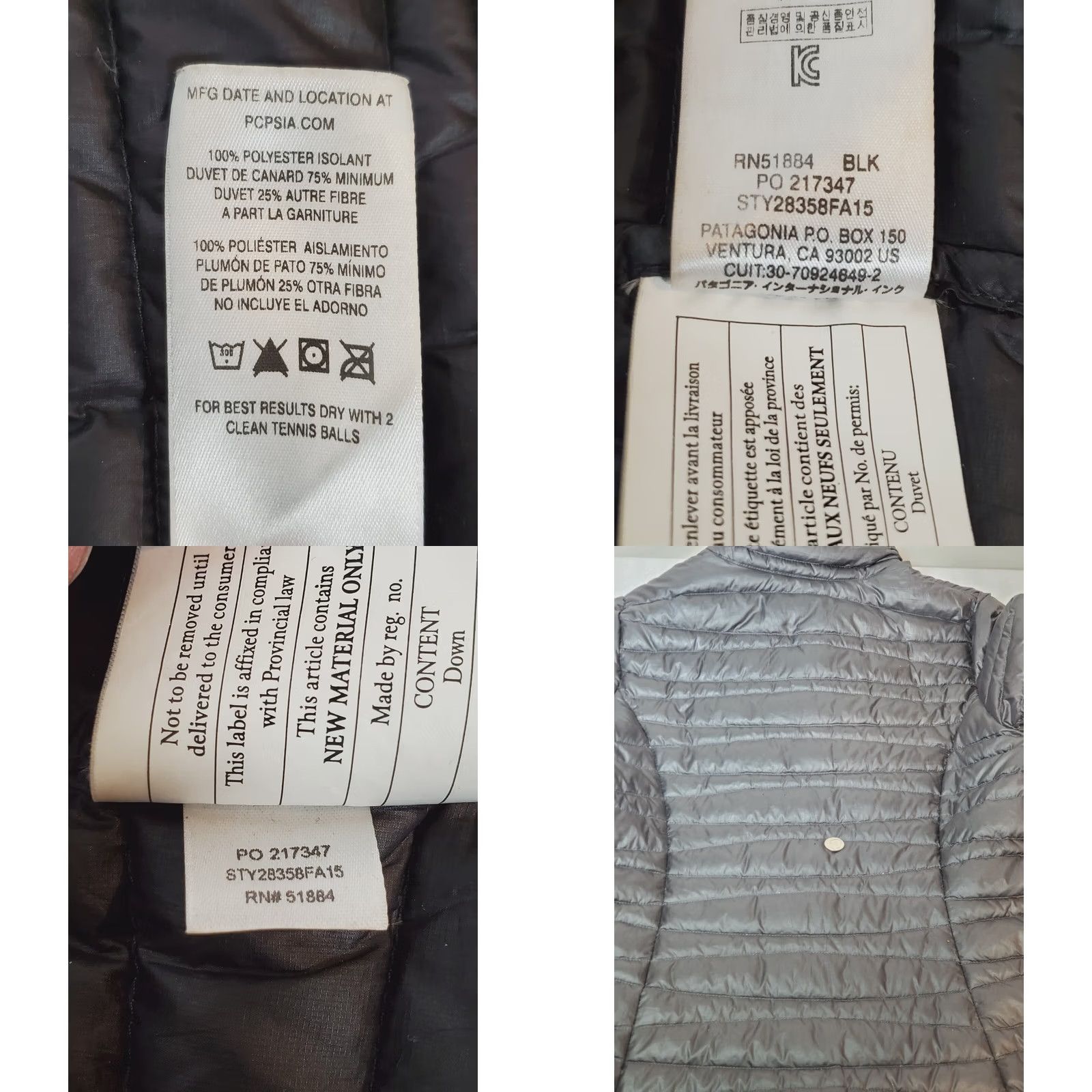 Patagonia Patagonia Jacket Womens M Black Fiona Parka Long Lightweight Duck Down Women Size M / US 6-8 / IT 42-44 - 8 Thumbnail