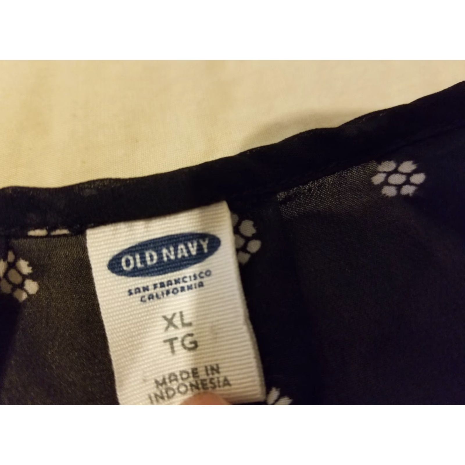 Old Navy Womens Old Navy Shirt Blouse XL Black Blouse Women XL Black Size XL / US 12-14 / IT 48-50 - 5 Thumbnail