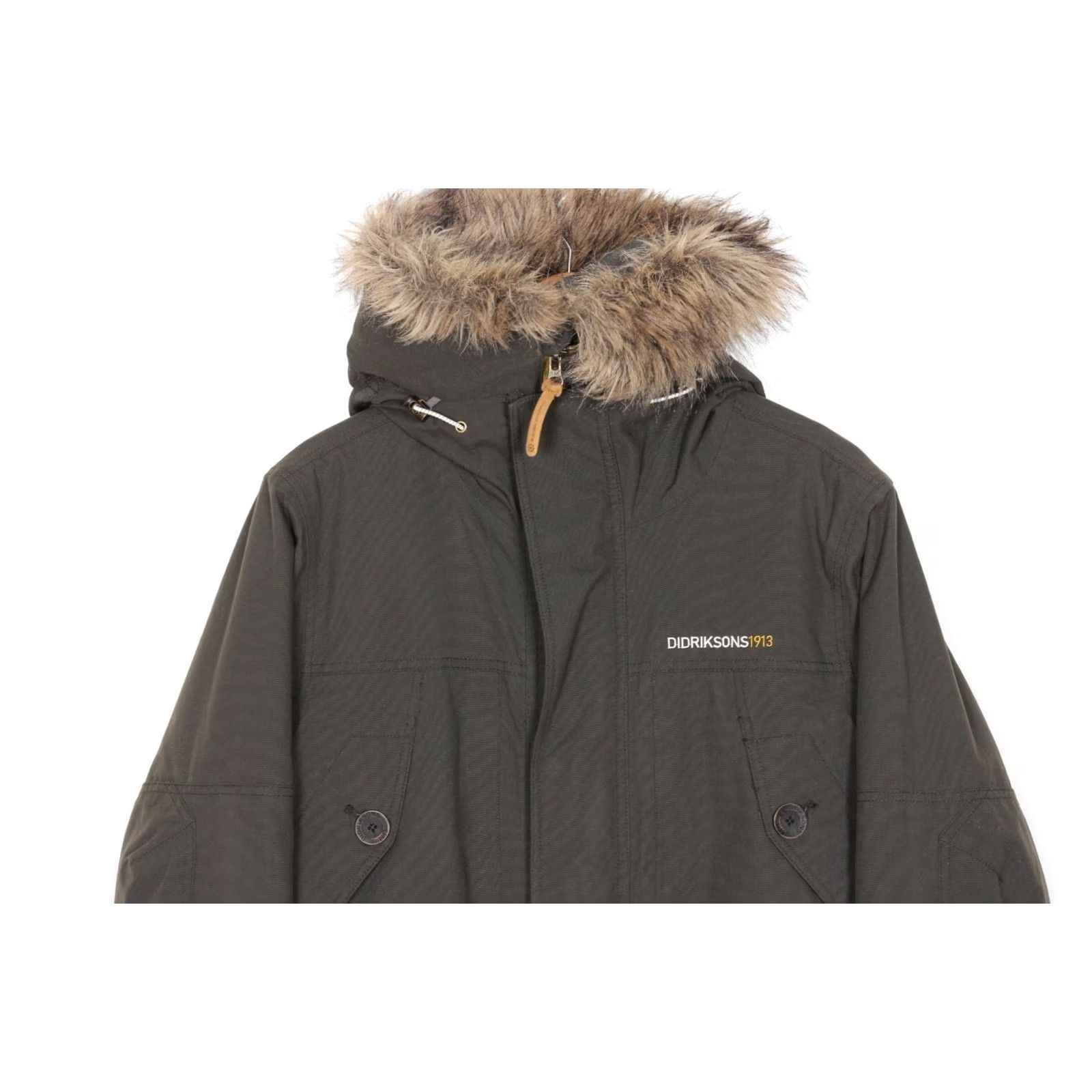 Vintage DIDRIKSONS MELKER USX Parka Jacket Men Size S Waterproof Fur Hooded MJ2949 Size US S / EU 44-46 / 1 - 2 Thumbnail