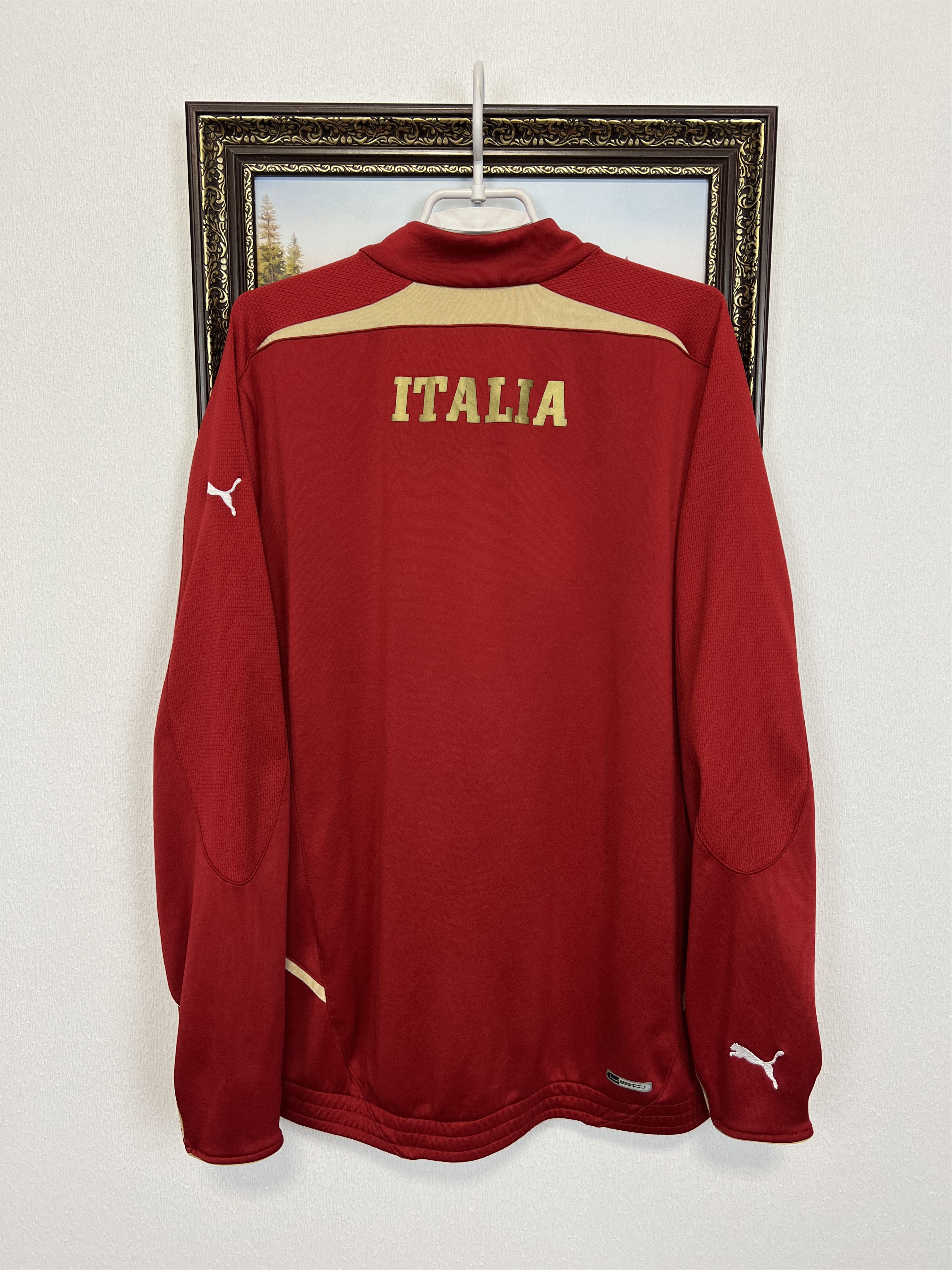 Puma Italy Football Player Issue Train Sweatshirt Jacket Maglia Size US L / EU 52-54 / 3 - 10 Thumbnail
