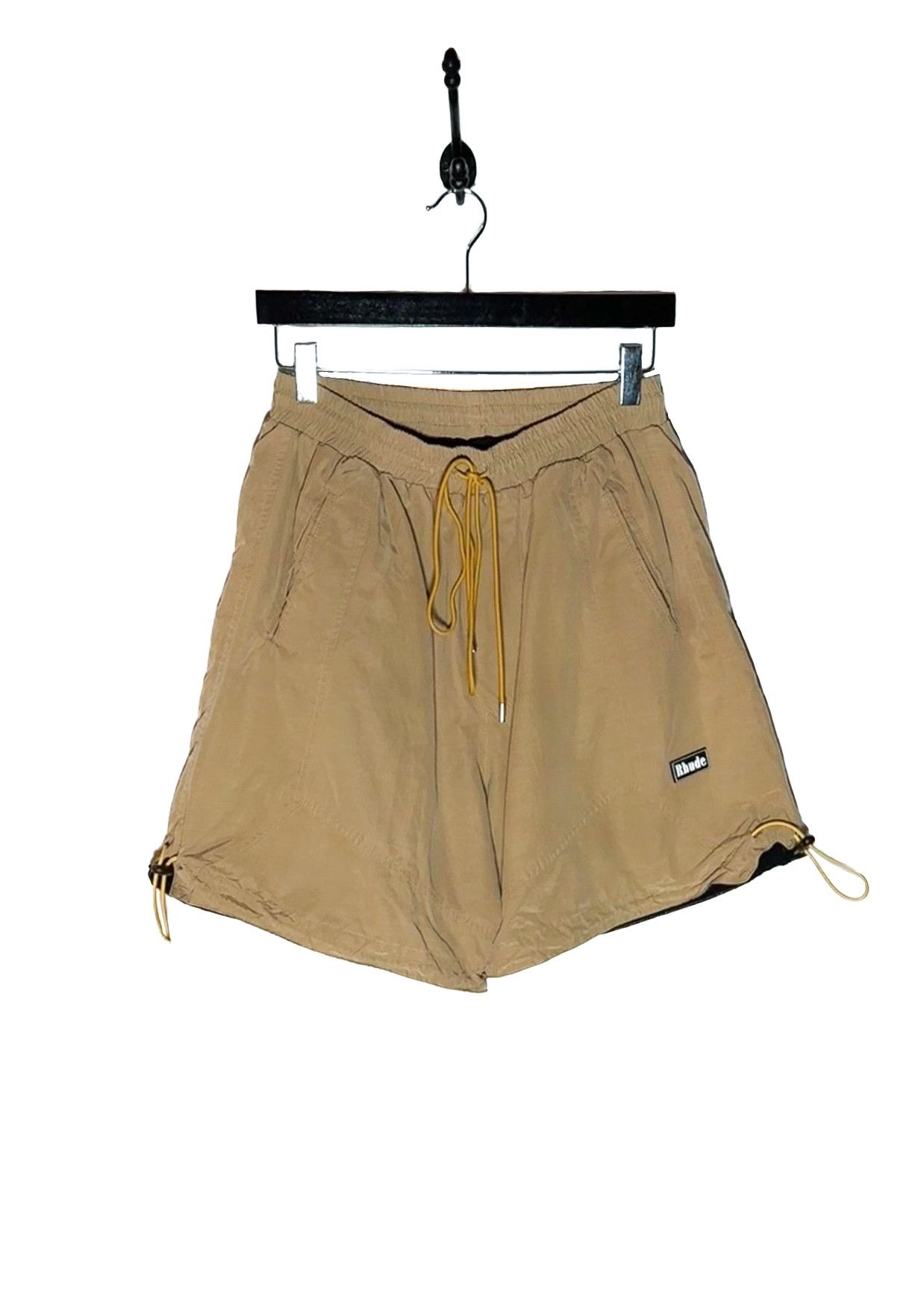 Rhude Rhude Fighter Flight Beige Cotton Blend Drawstring Shorts Size US 36 / EU 52 - 1 Thumbnail
