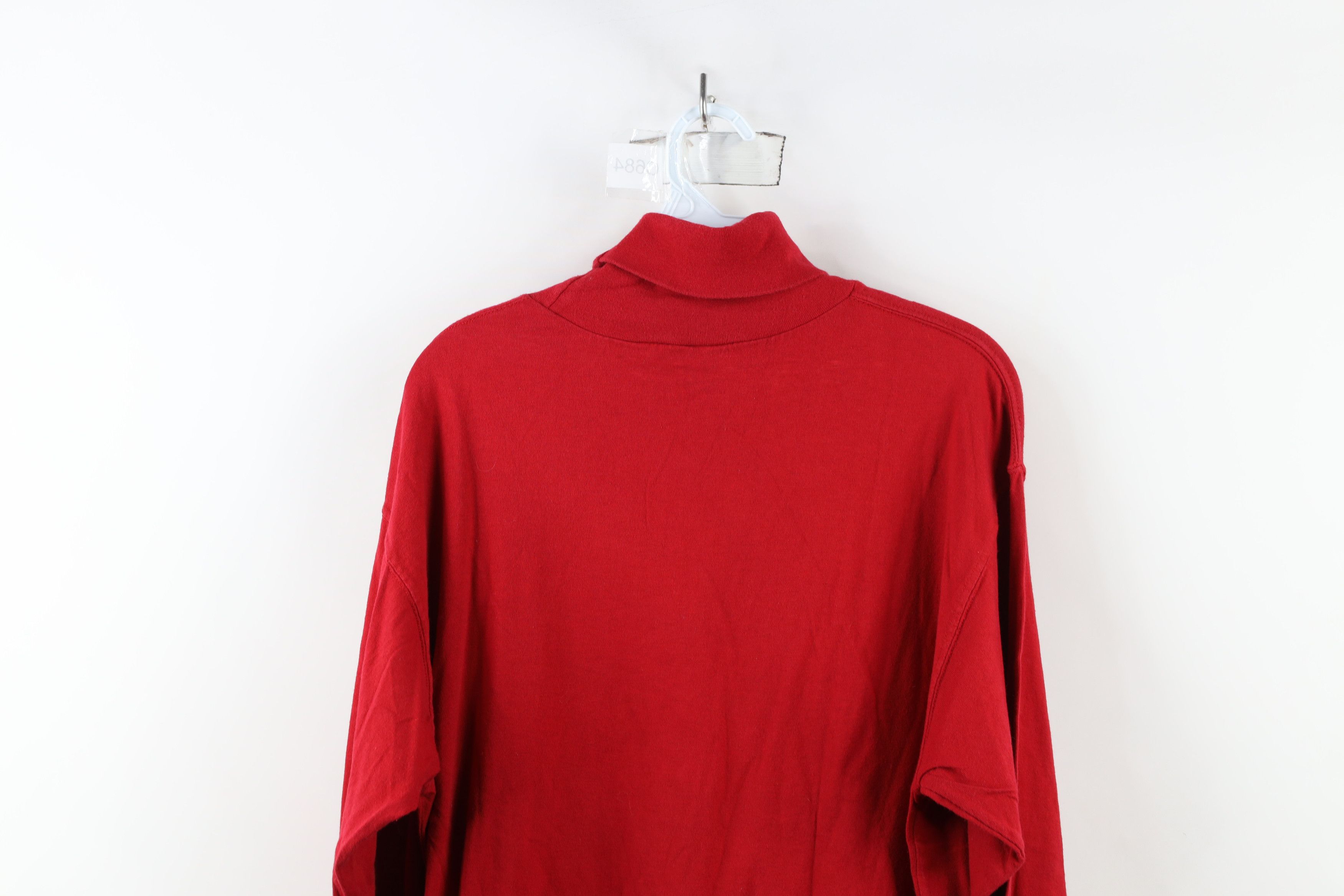 Vintage Vintage 90s Streetwear Blank Long Sleeve Turtleneck T-Shirt Size US S / EU 44-46 / 1 - 12 Thumbnail