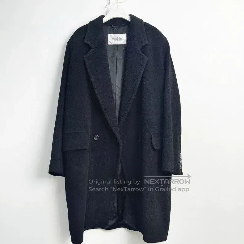 Max Mara Max Mara Black Camel Hair Long Coat Size M / US 6-8 / IT 42-44 - 1 Thumbnail