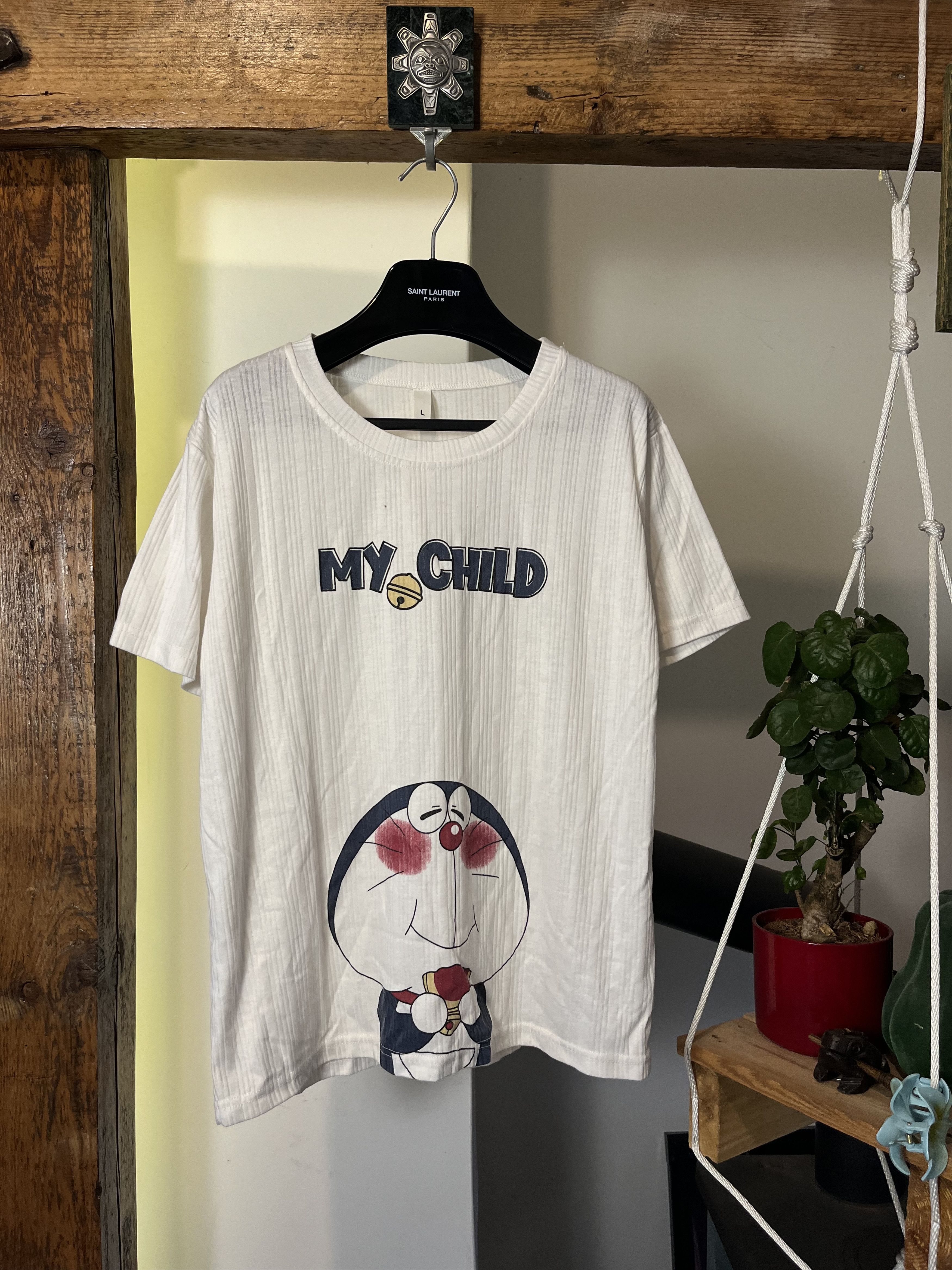 Anime × Vintage Vintage Doraemon Manga Japanese Series Cat RobotTee Size US L / EU 52-54 / 3 - 1 Thumbnail