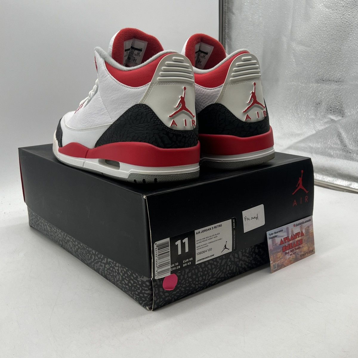 Jordan Brand Air Jordan 3 fire red Size US 11 / EU 44 - 4 Thumbnail