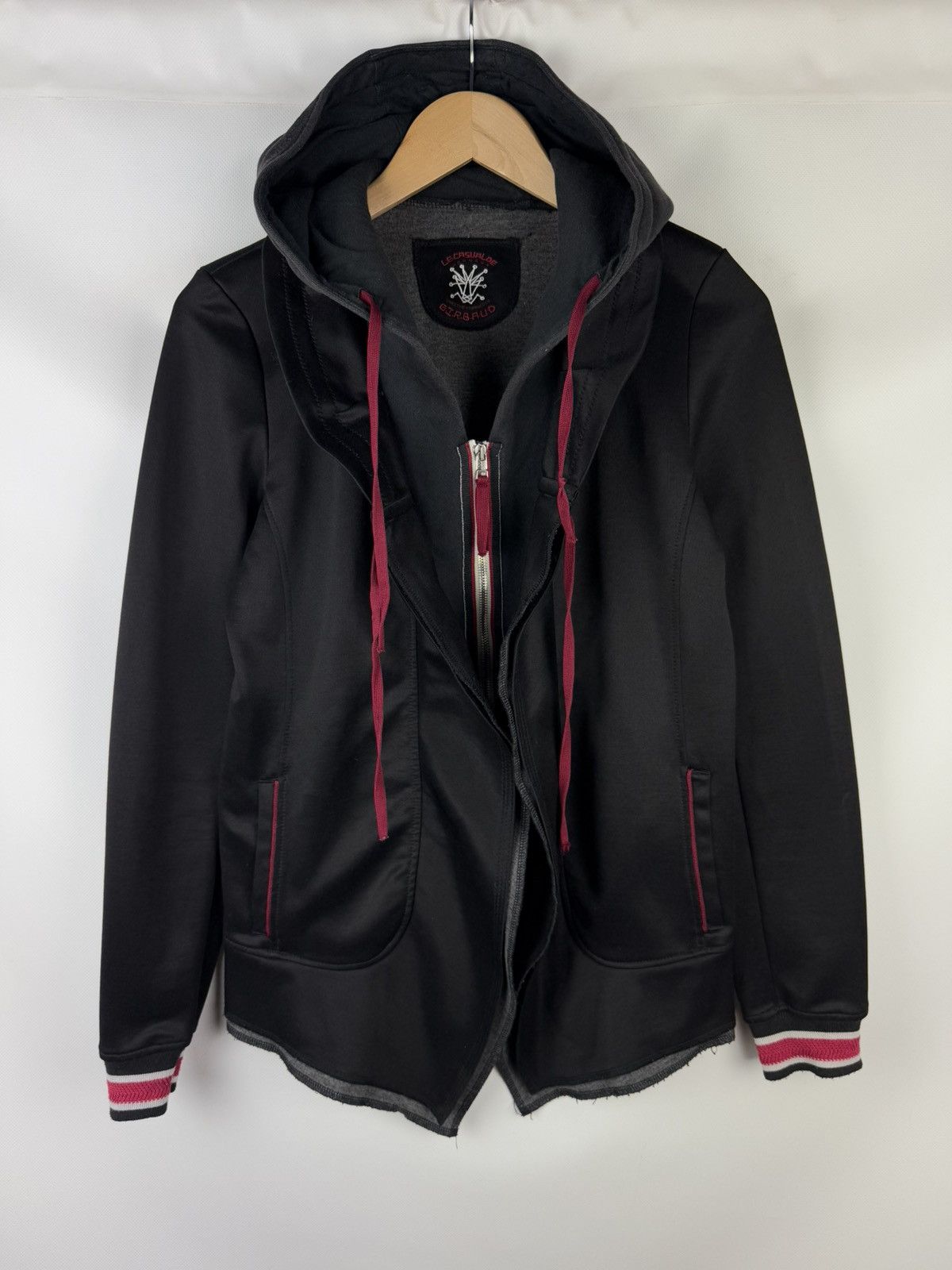 Marithe + Francois Girbaud × Vintage Marithe Francois Girbaud Vintage Avant-garde Full Zip Hoodie Size L / US 10 / IT 46 - 1 Thumbnail