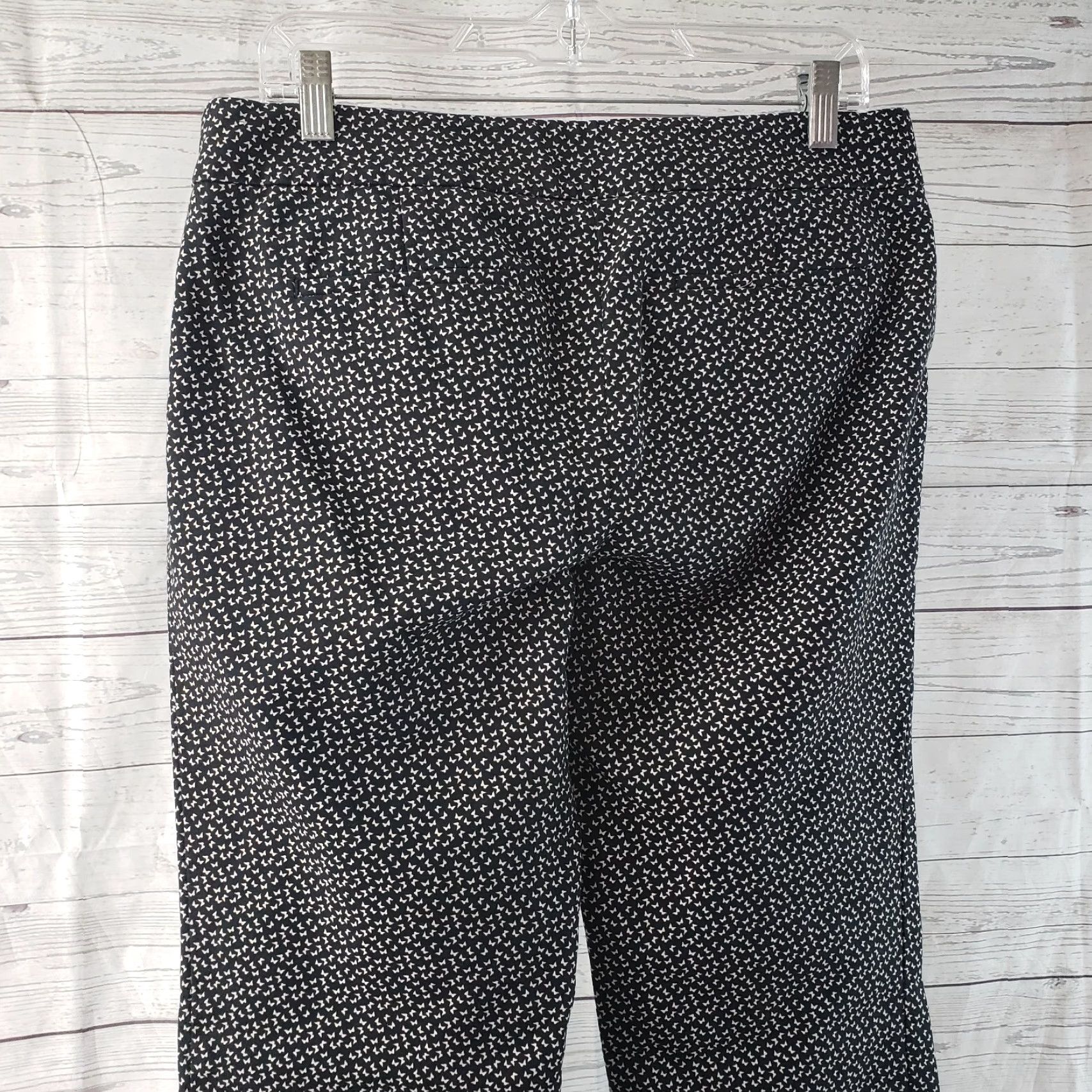 Loft LOFT Marisa Pants 8 Black Cotton Blend Mid Rise Womens Pants Woman Size 30" / US 8 / IT 44 - 4 Thumbnail
