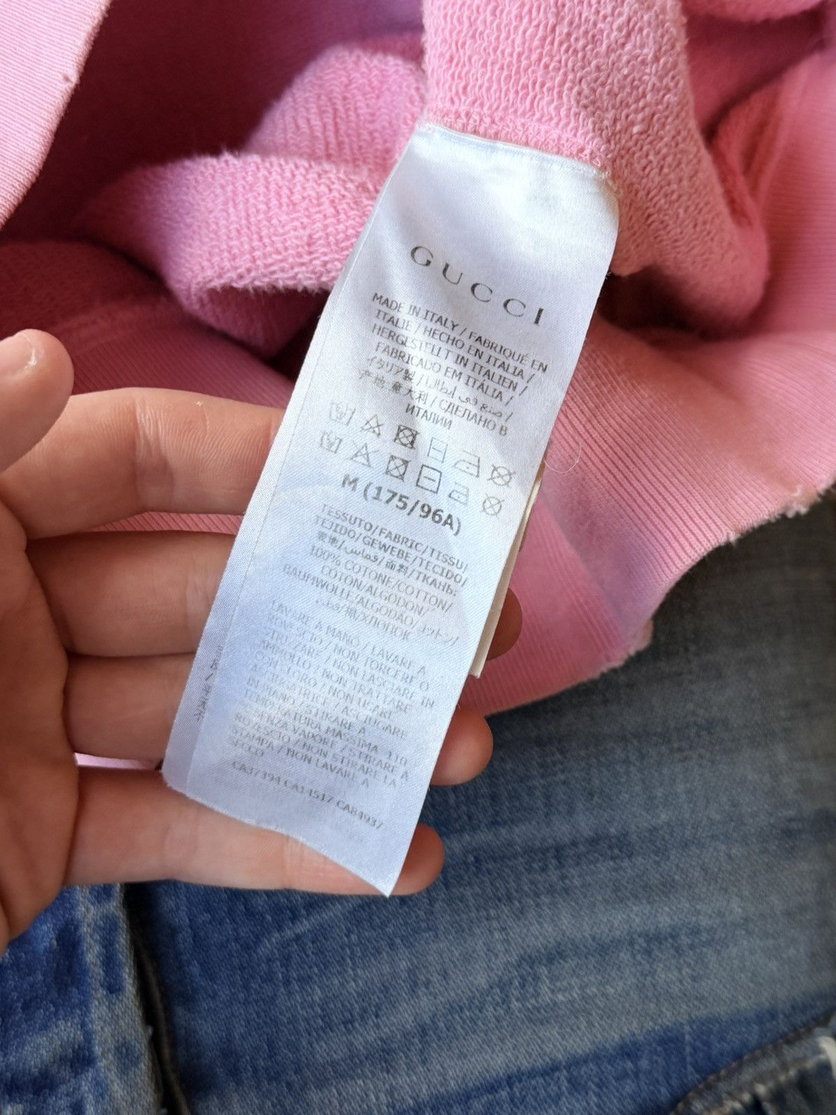Gucci Gucci Pink Long Crewneck Size US M / EU 48-50 / 2 - 5 Thumbnail