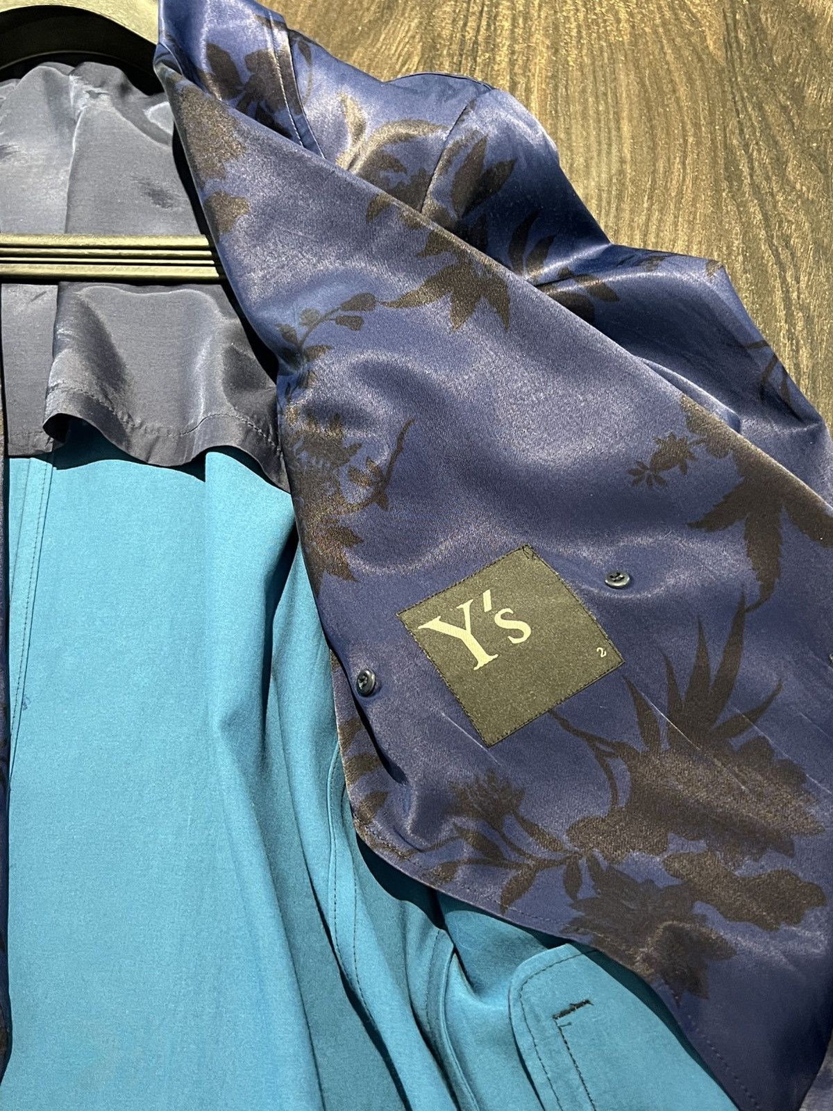 Yohji Yamamoto Yohji Yamamoto Y’s Satin Floral Printed Chesterfield coat Size US M / EU 48-50 / 2 - 5 Thumbnail