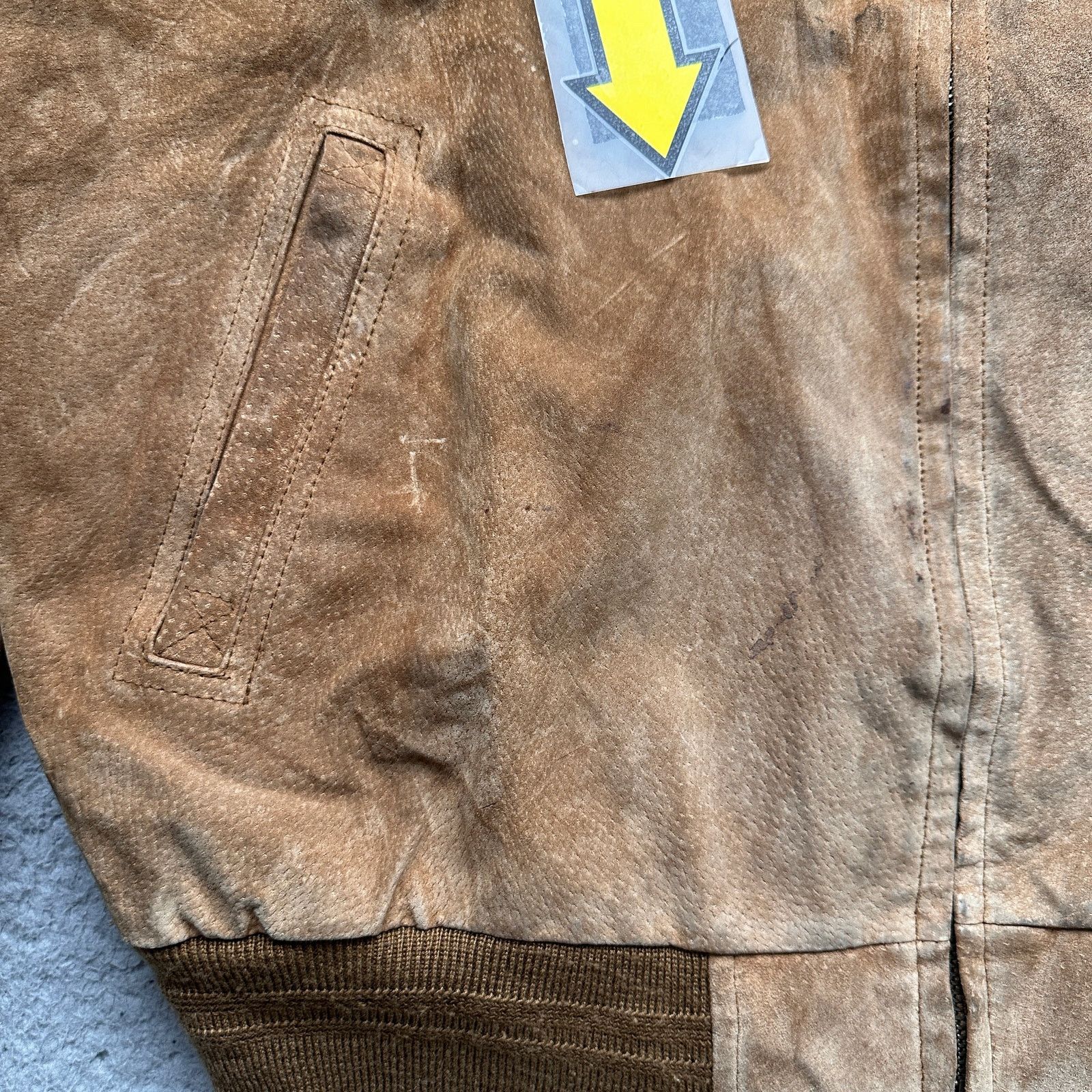 Other Vintage Outdoor Exchange Leather Bomber Jacket Mens XLT Size US XL / EU 56 / 4 - 7 Thumbnail