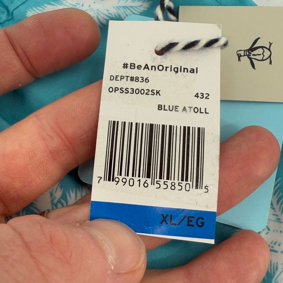 Original Penguin NWT Original Penguin Lined Swim Trunk Short Blue Atoll Palm Size US 34 / EU 50 - 7 Thumbnail