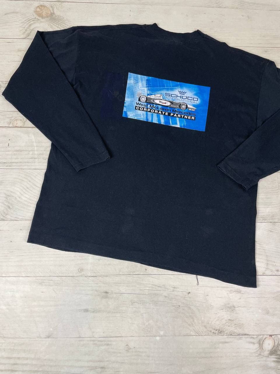 Mercedes-Benz Vintage West McLaren Mercedes Long Sleeve T Shirt Racing 90s Size US L / EU 52-54 / 3 - 10 Thumbnail