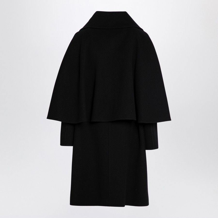 Chloe o1d2blof0824 Wool Coat in Black Size S / US 4 / IT 40 - 2 Thumbnail