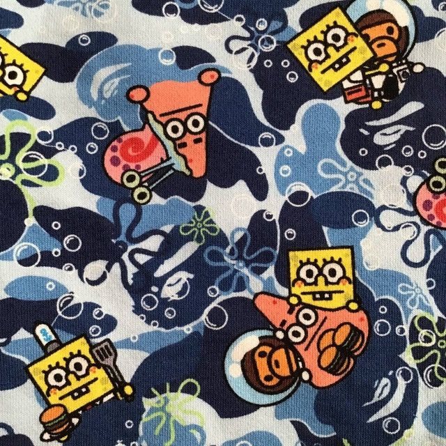 Bape × Nickelodeon BAPE × Spongebob Milo sweat shorts a bathing ape ★size L Size US 34 / EU 50 - 2 Thumbnail