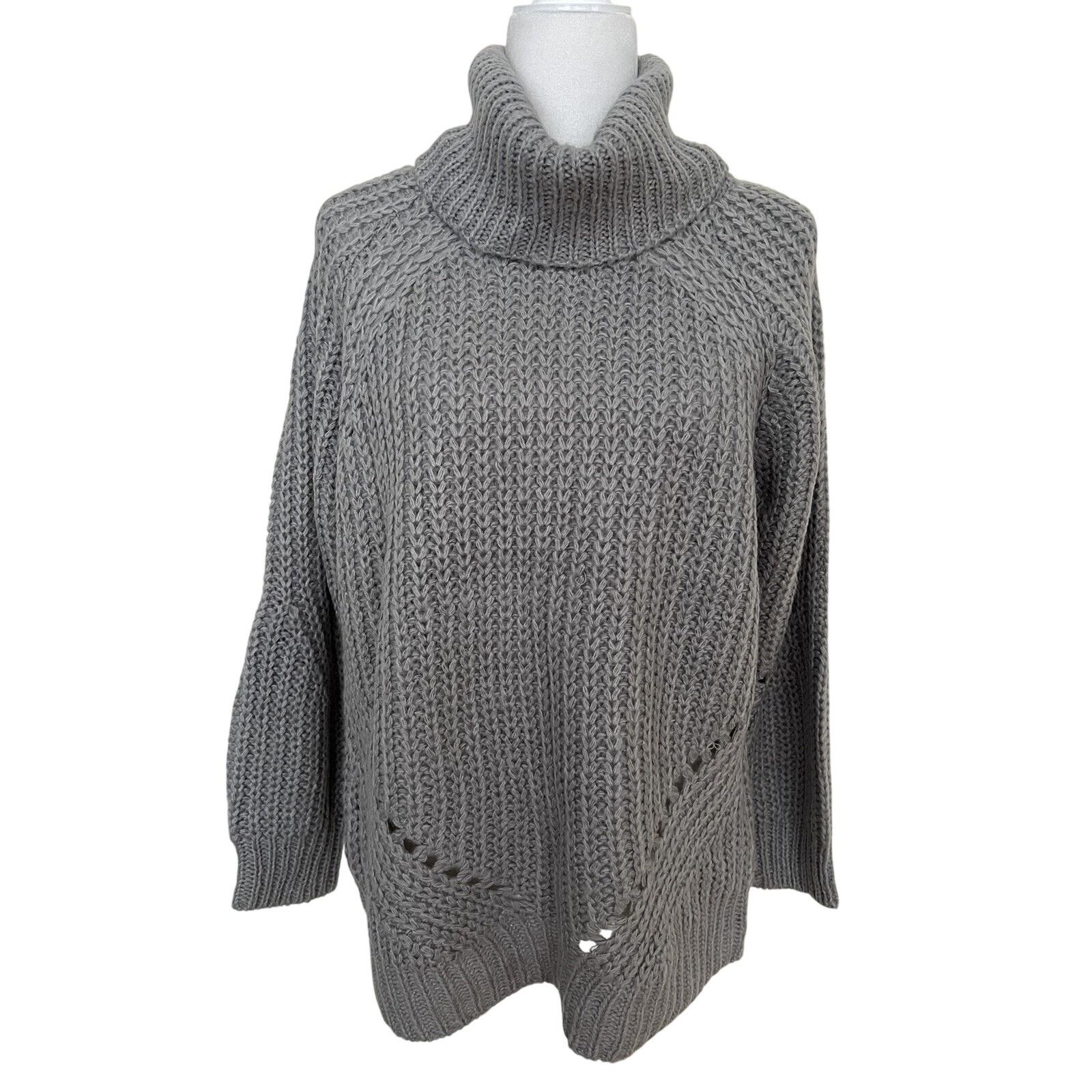 Standard Cloth CLOTH BY DESIGN Pointelle Turtle Neck Sweater size M A003059 Size M / US 6-8 / IT 42-44 - 1 Thumbnail