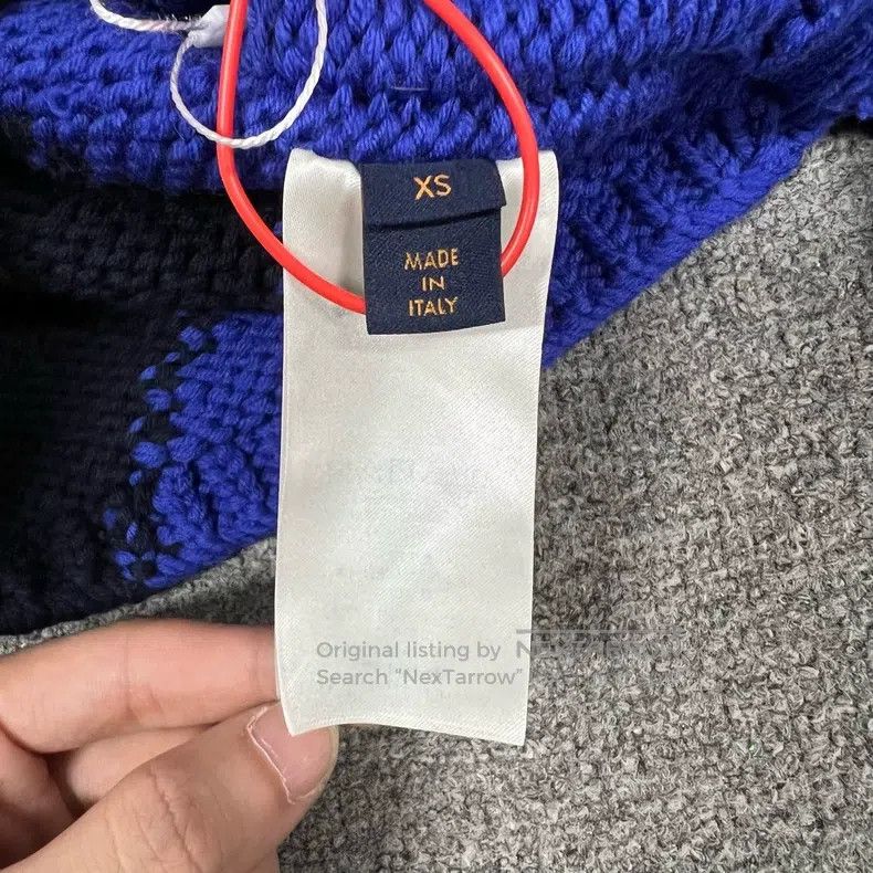 Louis Vuitton Louis Vuitton Monogrammed jacquard blue and black knit jac Size US XS / EU 42 / 0 - 7 Thumbnail